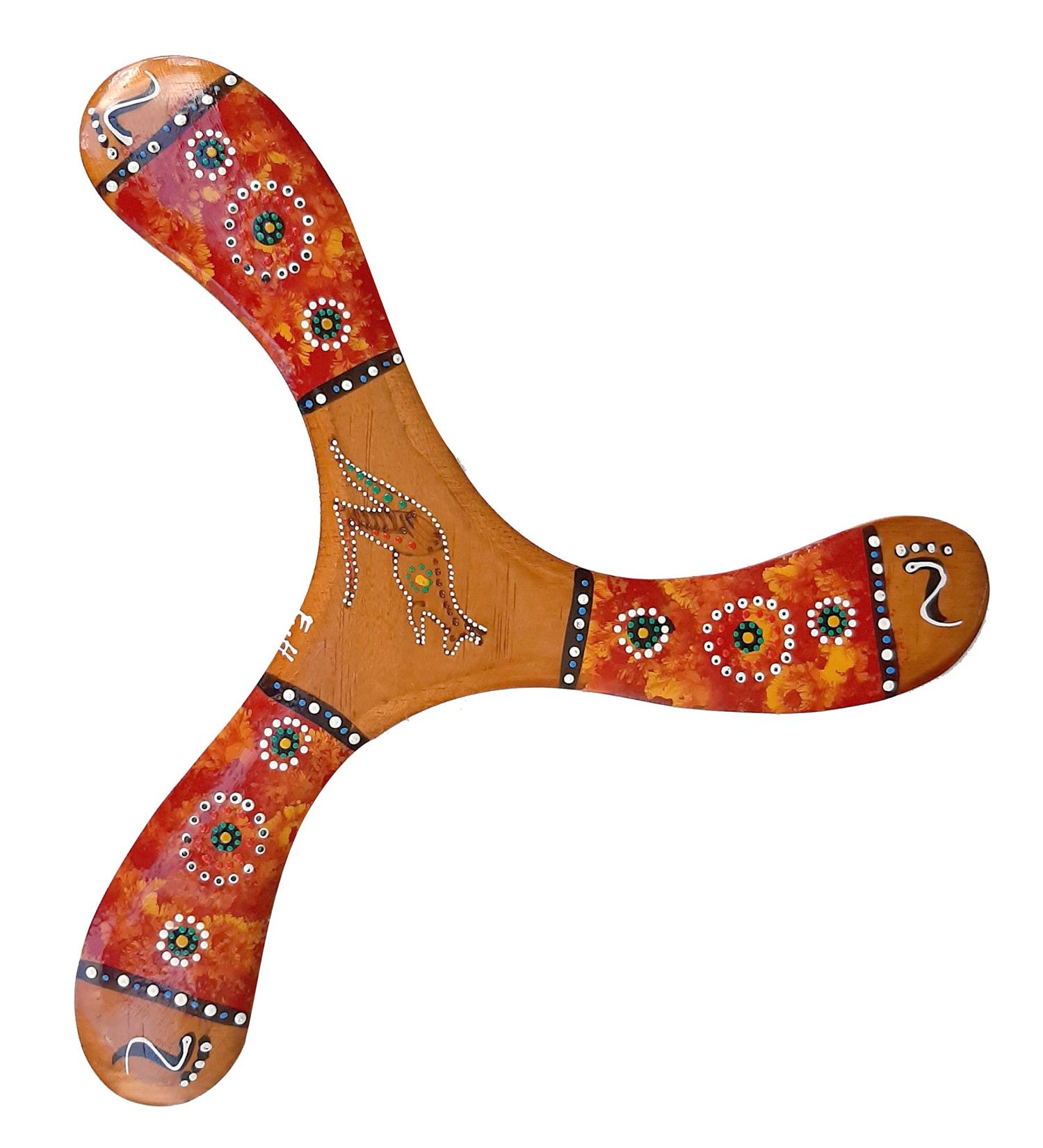 Finecraft Australia Wood Boomerang - Australian Souvenir for Kids and Adults - Buy Online on SooperMarket.com