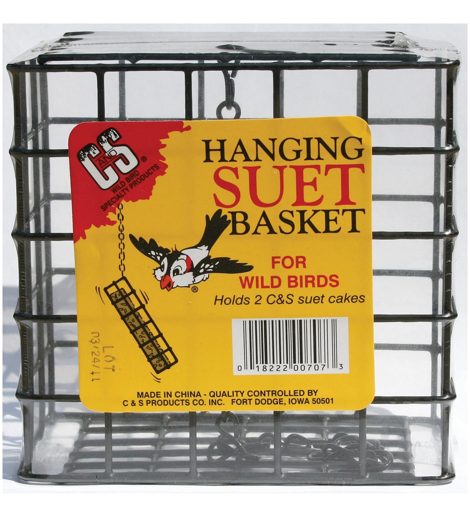 C&S Wild Bird Double Suet Basket  2.7" D x 5.3" W x 5.2" H - Buy Online on SooperMarket.com