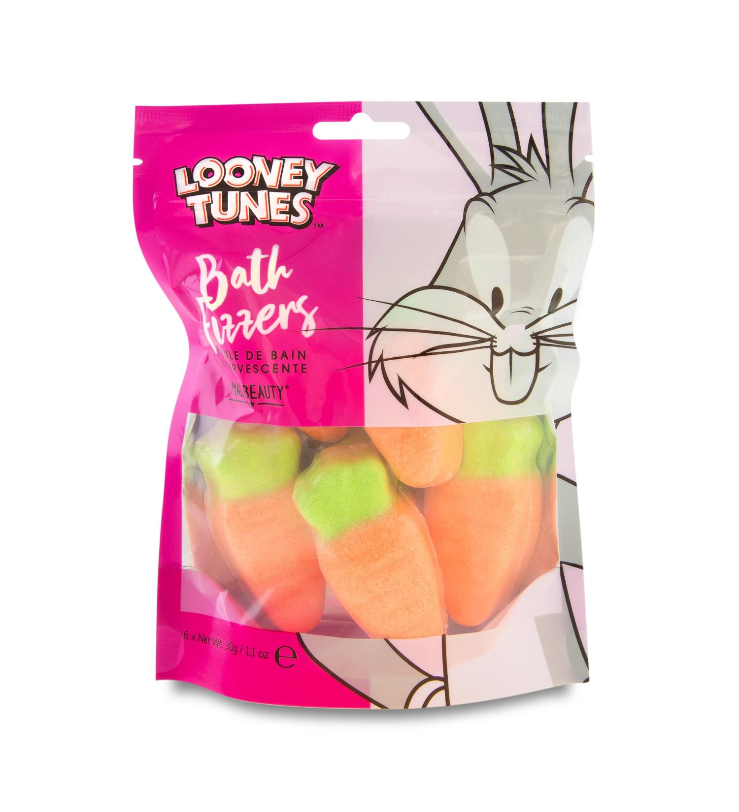 Looney Tunes Carrot Bath Fizzers - 6 Strawberry-Scented Bath Salts Sticks for Healthy Glowing Skin & Relaxation - Buy Online on SooperMarket.com
