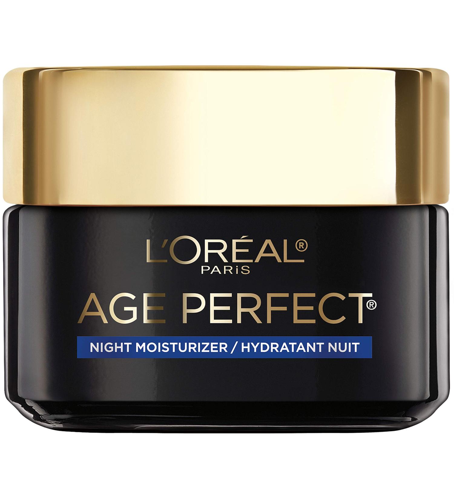 L'Oreal Paris Age Perfect Cell Renewal Night Cream 1.7 oz - Radiant Skin Moisturizer with Salicylic Acid - Buy Online on SooperMarket.com