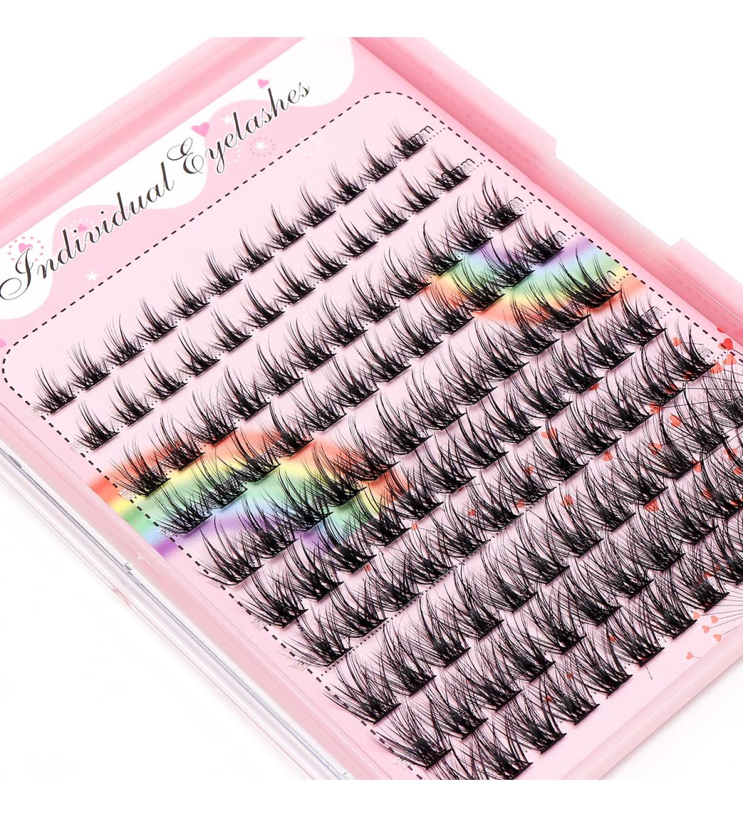 Bodermincer 120 Cluster Mixed Professional Individual EyeLashes - 10-12-14-16mm - False Eyelash Extension - Buy Online on SooperMarket.com