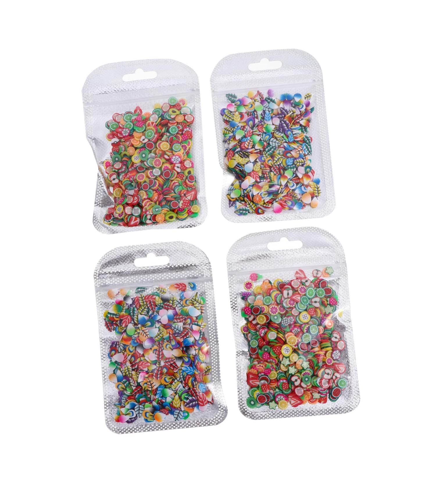 Mikinona 4 Packs Nail Art Polymer Clay Fruit Nail Art Slice Diy Nail Decoration Supplies Craft Making Beads Fruit Pattern Nail Decorations Nail Art Craft Suite Manicure Resin 3d - Buy Online on SooperMarket.com