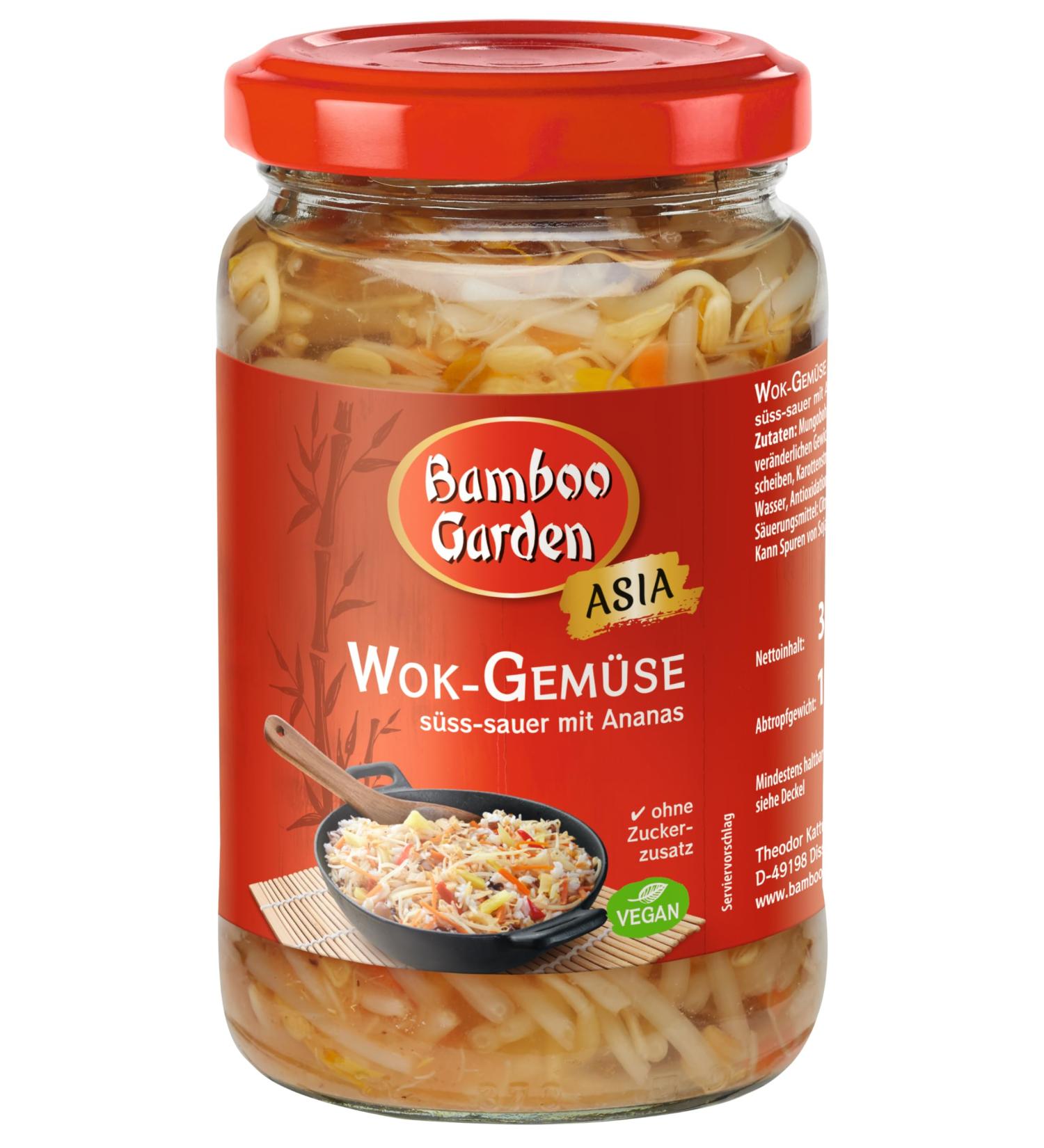 Bamboo Garden Sweet and Sour Wok Vegetables - 330g (Drained Weight 180g) | International Shipping Available - Buy Online on SooperMarket.com
