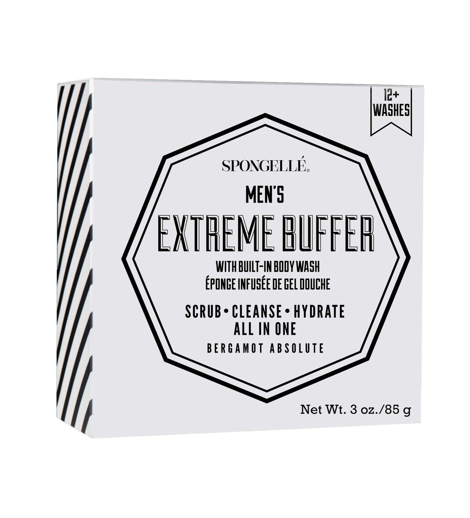 Spongelle Men Extreme Safety Mini 85g - Premium Body Wash & Exfoliator | International Shipping Available - Buy Online on SooperMarket.com