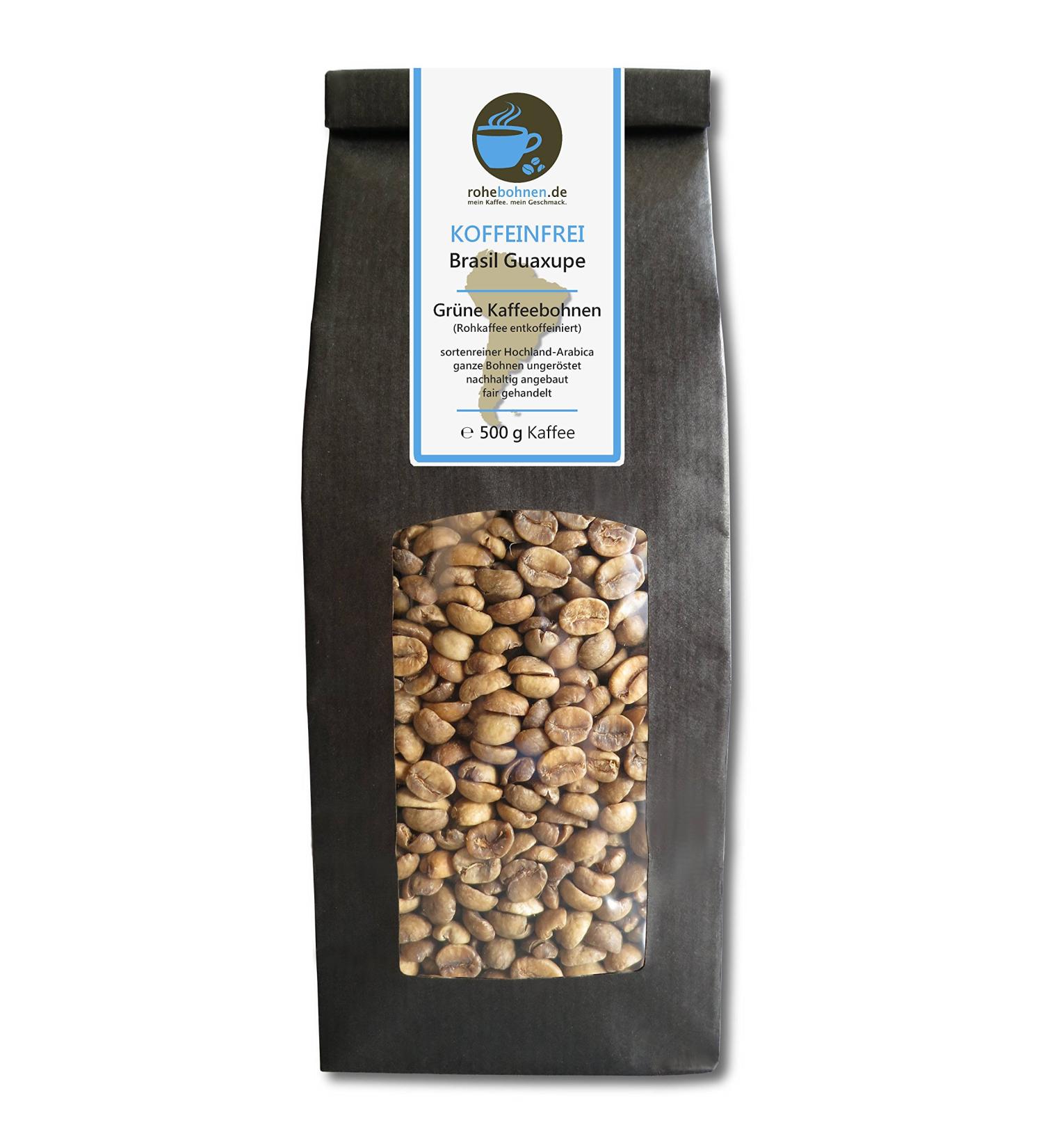 Decaf Green Coffee Arabica Brasil Guaxupe (raw Coffee Beans Without Caffeine 500g)
