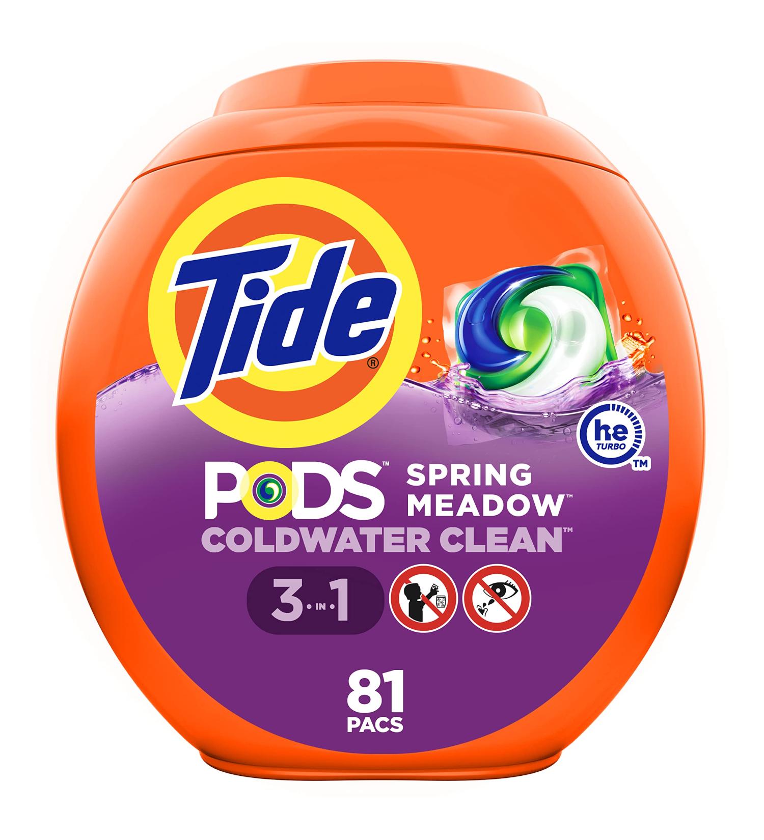 Tide PODS Laundry Detergent Soap Pods - 81 Count, Spring Meadow Scent - Pack of 1 - Buy Online on SooperMarket.com