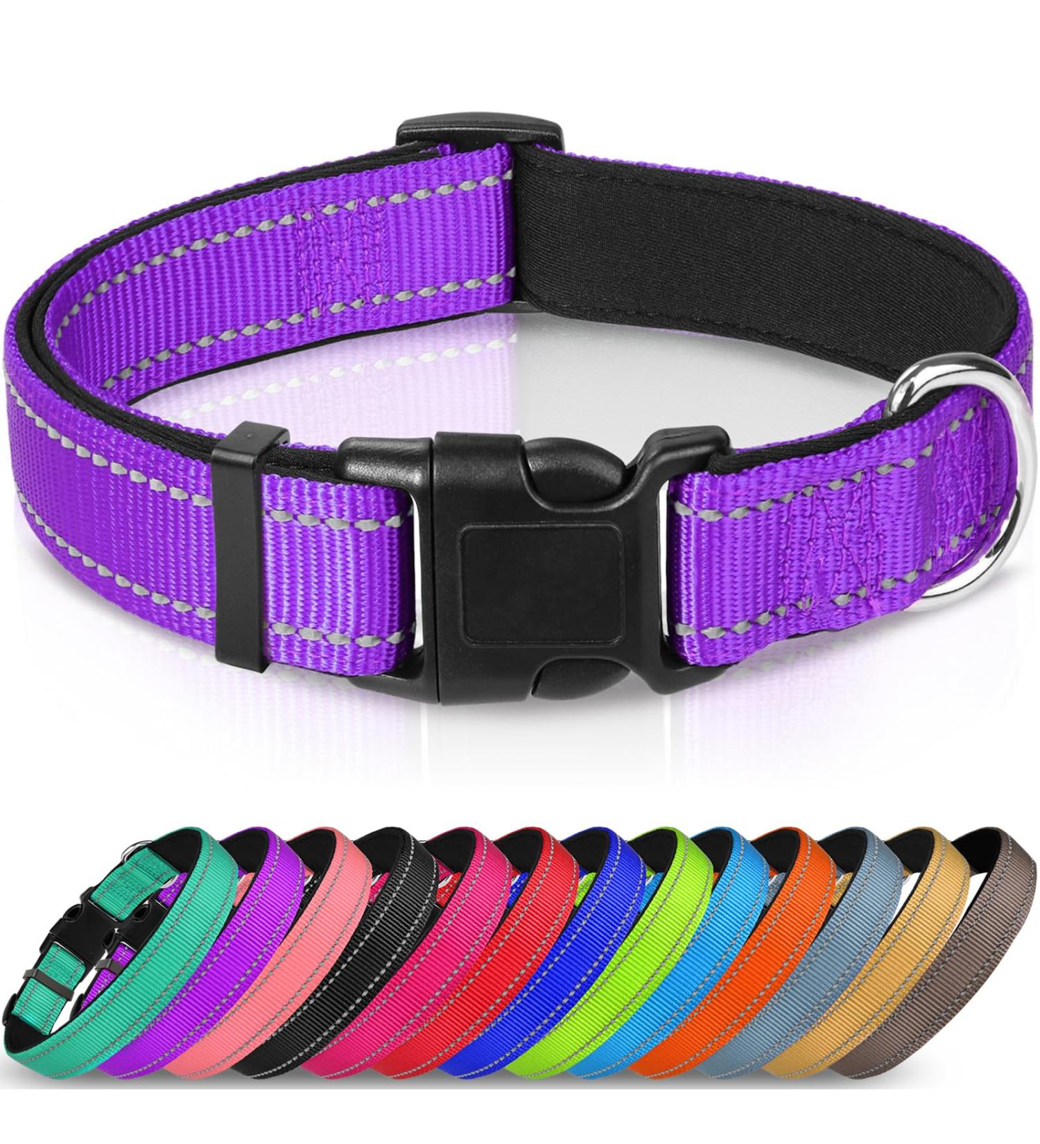 Joytale Reflective Dog Collar for Puppies - XS Purple | International Shipping Available - Buy Online on SooperMarket.com