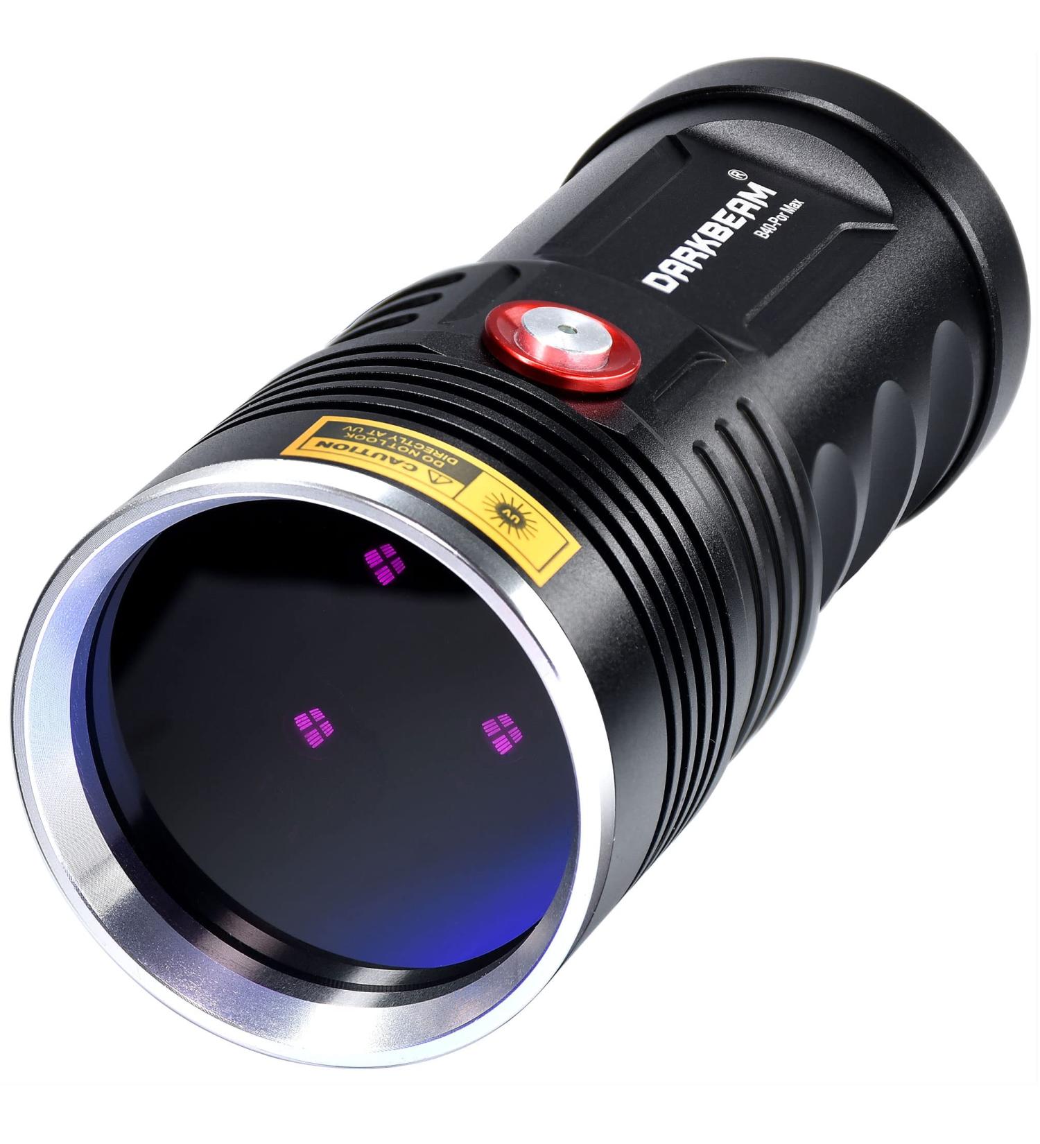 Darkbeam UV Torch 365nm Flashlight | Rechargeable Blacklight 36W LED | Portable Pet Urine Detector | Resin Curing & Leak Detection - Buy Online on SooperMarket.com