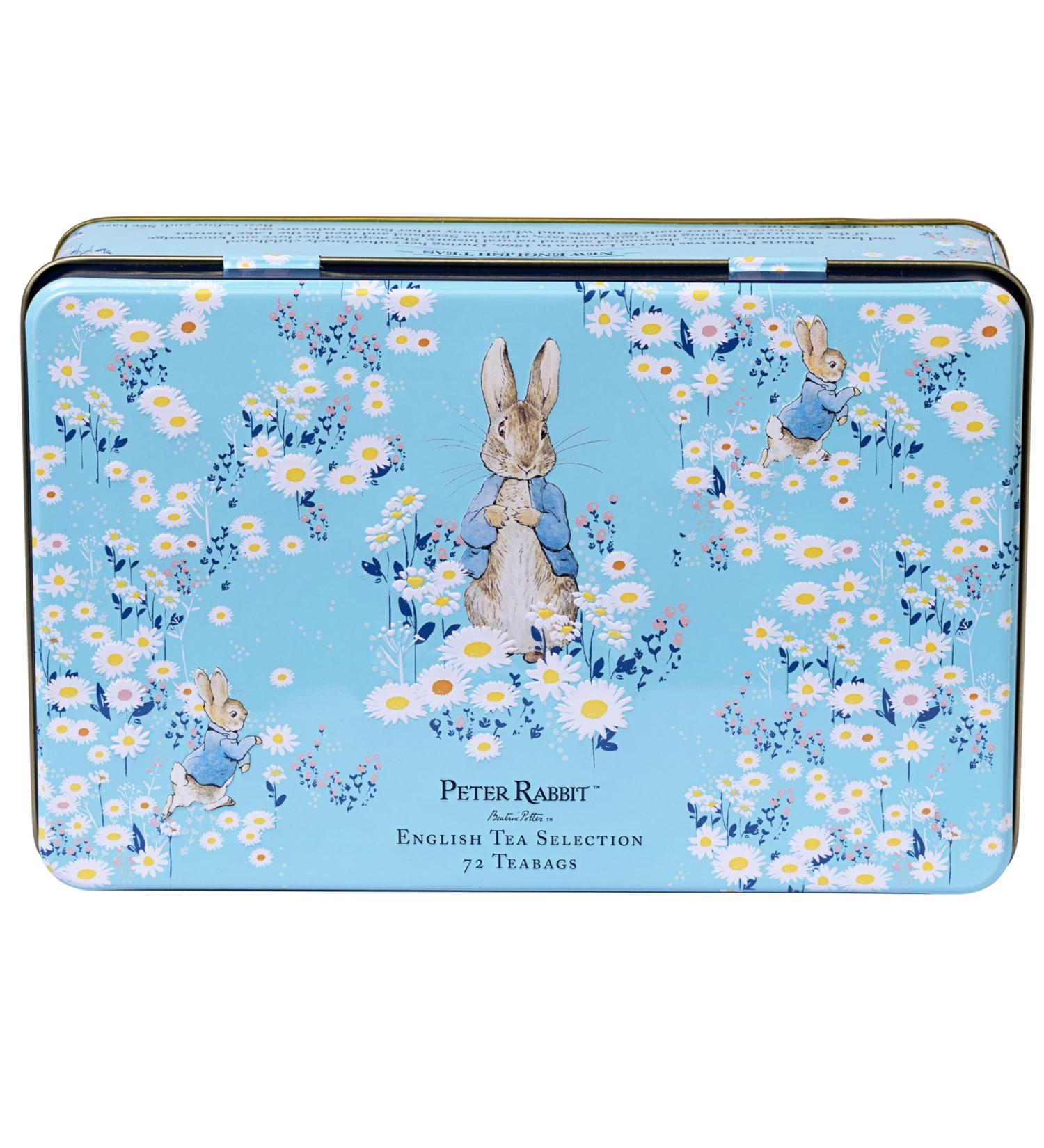 New English Teas Peter Rabbit Daisies Tea Selection Tin with 72 Assorted English Teabags - Buy Online on SooperMarket.com