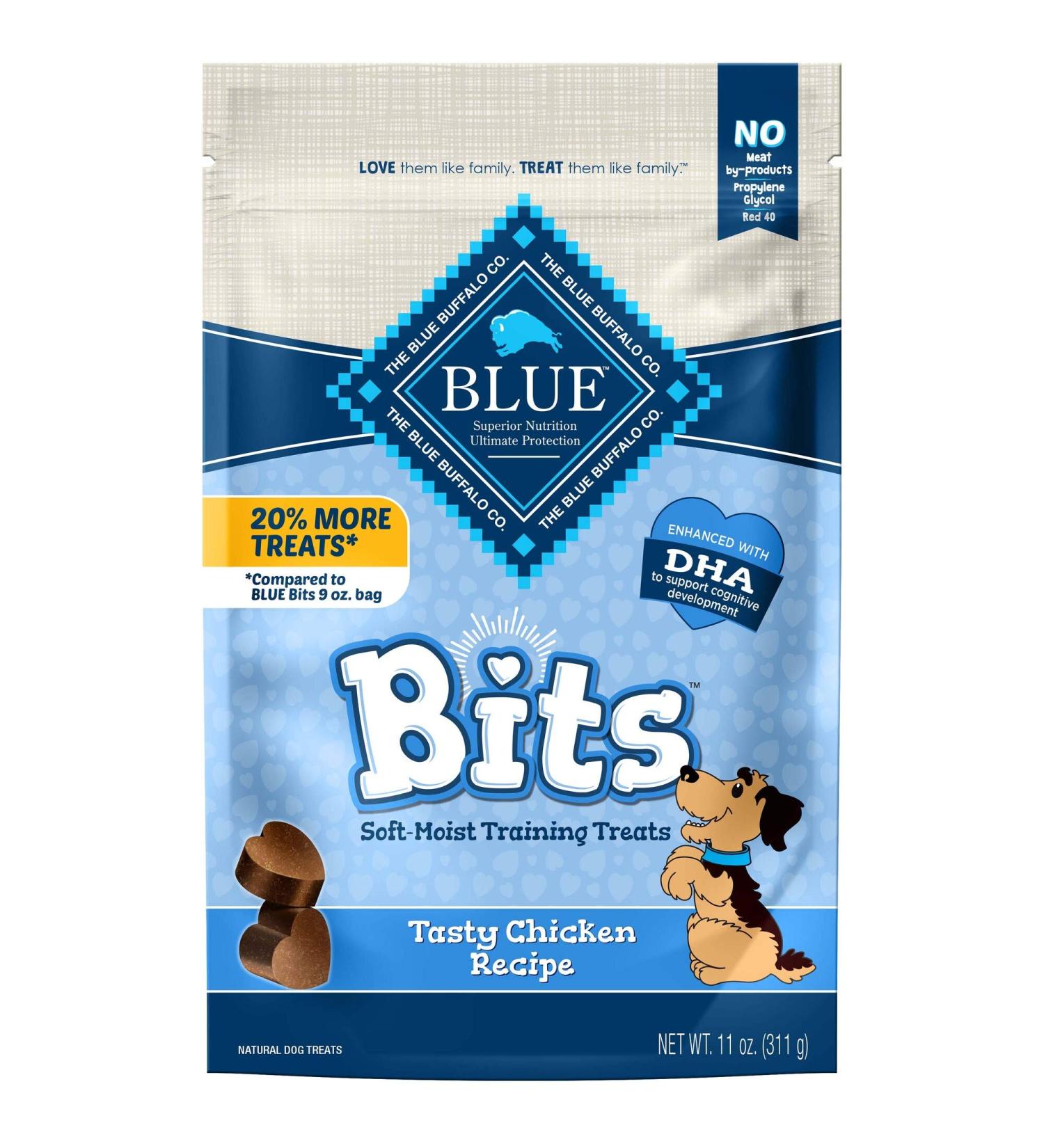 Blue Buffalo Blue Bits Chicken Training Dog Treats - 11oz - Soft-Moist, Natural, Pack of 1 - Buy Online on SooperMarket.com