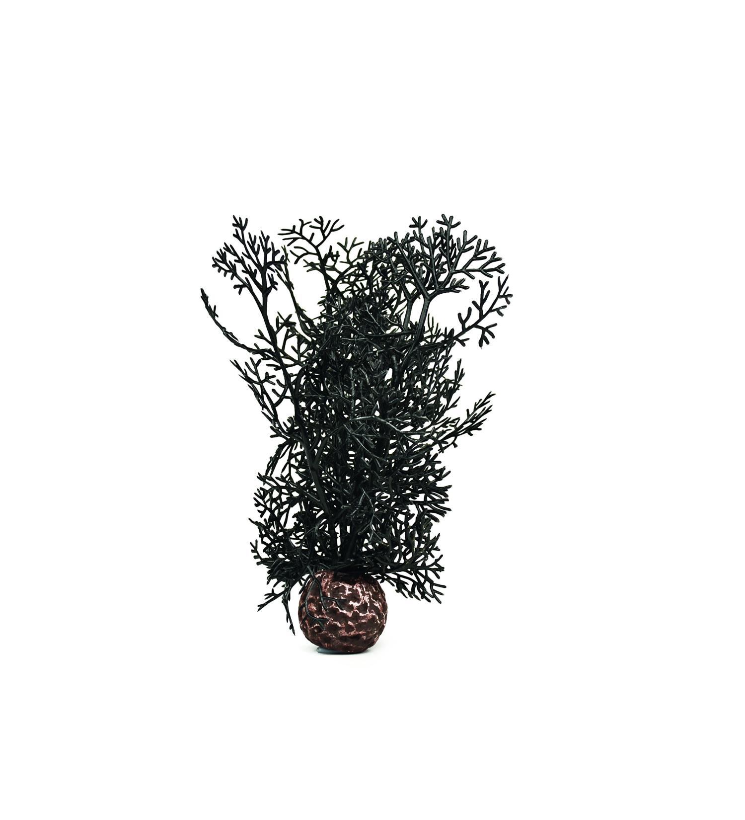 Biorb Large Horn Coral - Natural Plastic Aquaria Decoration | Easy Cleaning for Fresh & Saltwater | Black - Buy Online on SooperMarket.com