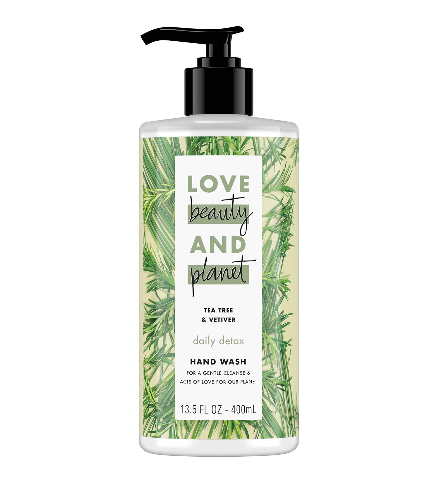 Love Beauty & Planet Daily Detox Hand Soap - Tea Tree Oil & Vetiver 13.5 oz - Buy Online on SooperMarket.com