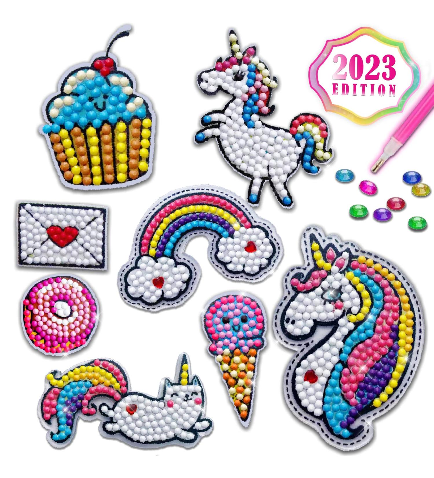 Innofans Diamond Painting Stickers Kit for Kids - 27 Water Bottle Stickers & 3 Keychains - Kids Crafts Ages 4-12 - Gem Art Stickers - Buy Online on SooperMarket.com