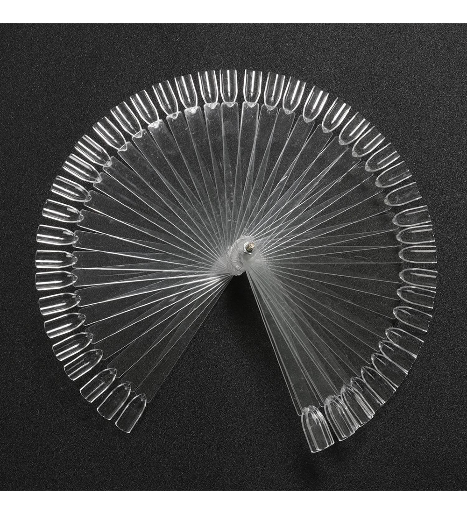 TRIXES Fan with 50 Nail Art Sticks | Fingernail Display for Practice & Showcase - Nail Tips for Artists - Buy Online on SooperMarket.com