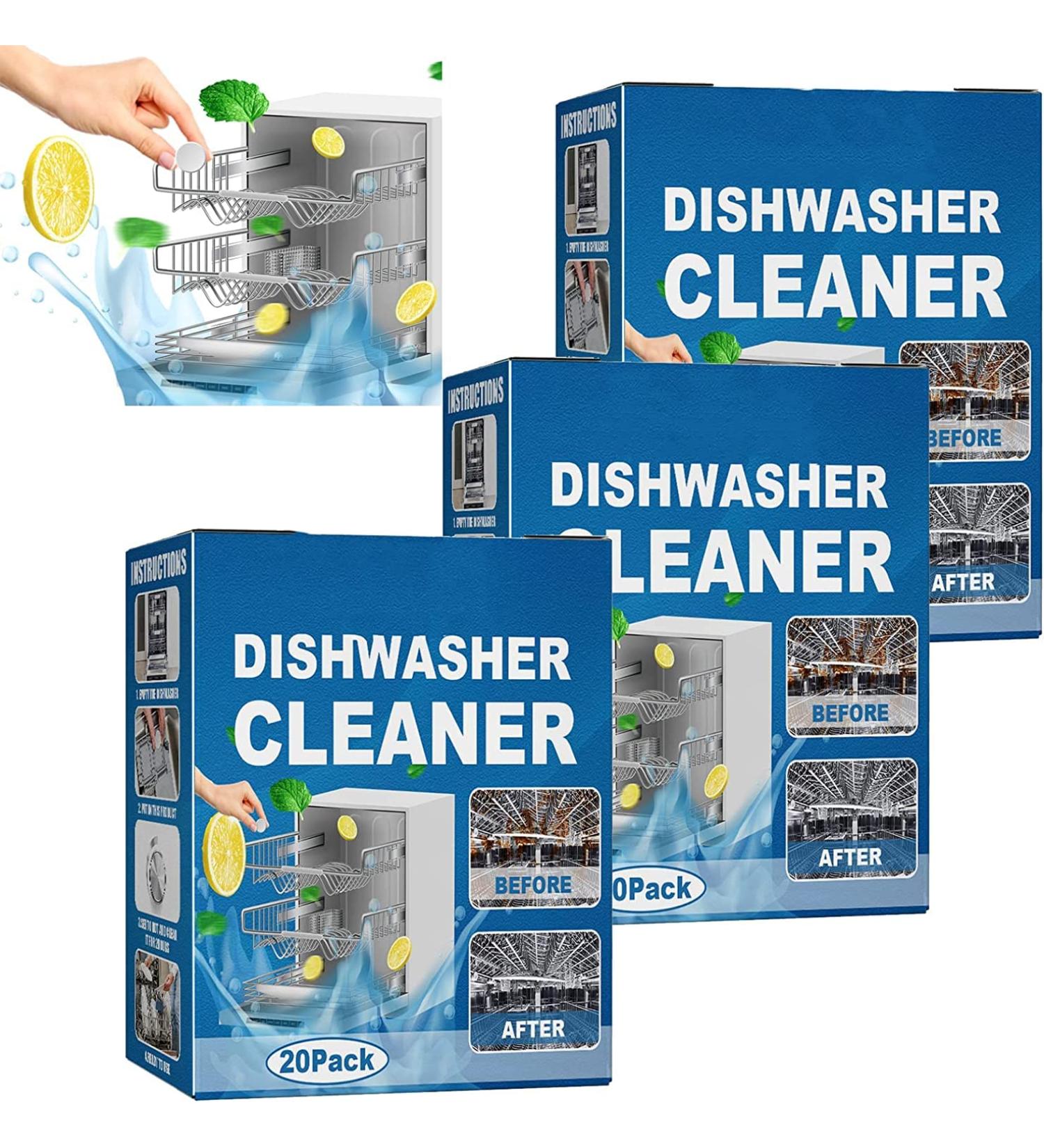 Dishwasher Tablets Dishwasher Cleaning Tablets Dishwasher Cleaning Tablets Removes Limescale Build Up Dishwasher Cleaner for Kitchen Tableware Care (3 Box) - Buy Online on SooperMarket.com
