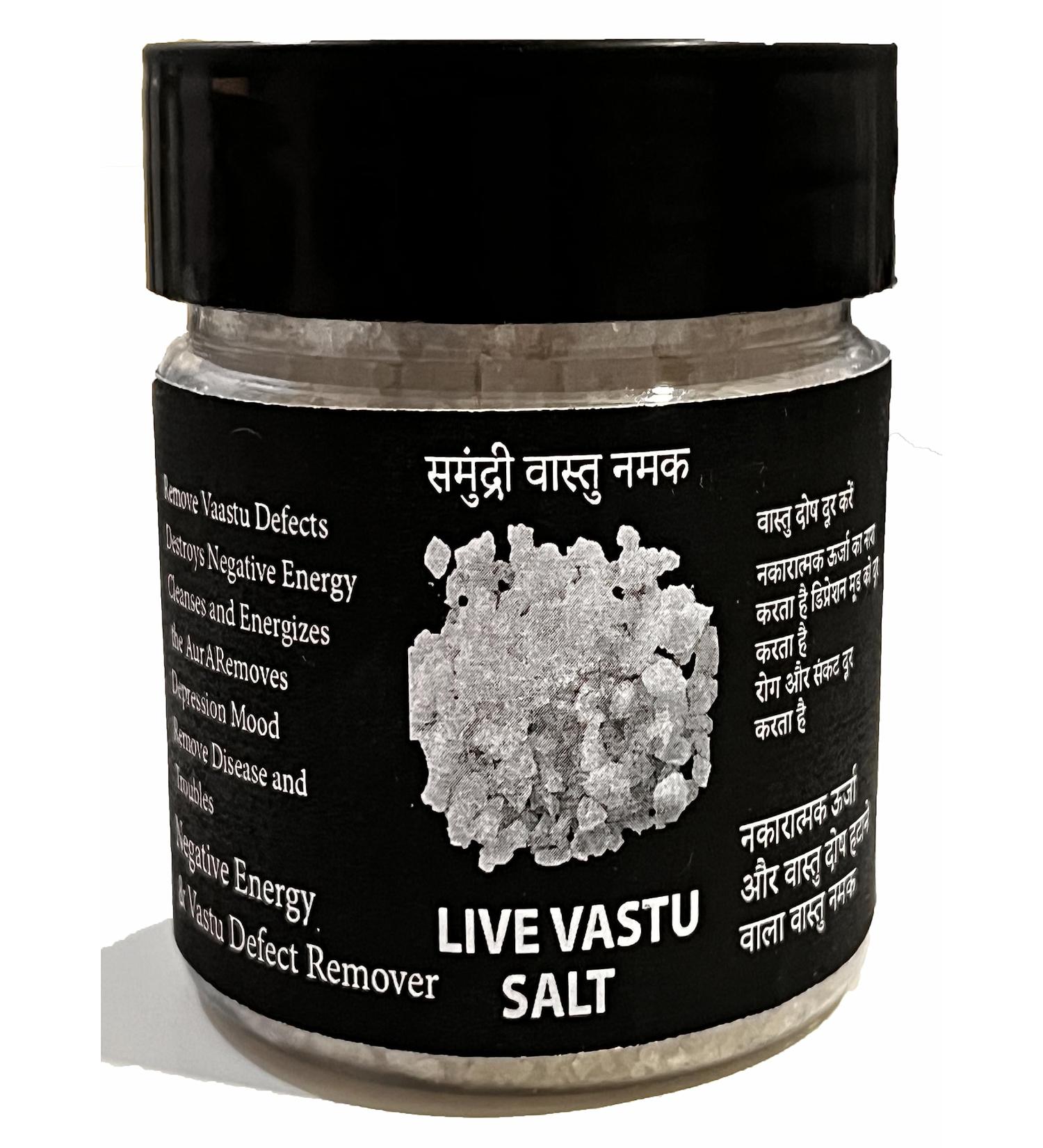 Live Vaastu Salt Vastu Salt Salt (250 Gram) Khada salt Suddh Namak- Negative energy Cleanser/Remover Sea Salt - Traditional Crystal White Salt Village Salt Sabut Namak Desi Namak - Buy Online on SooperMarket.com