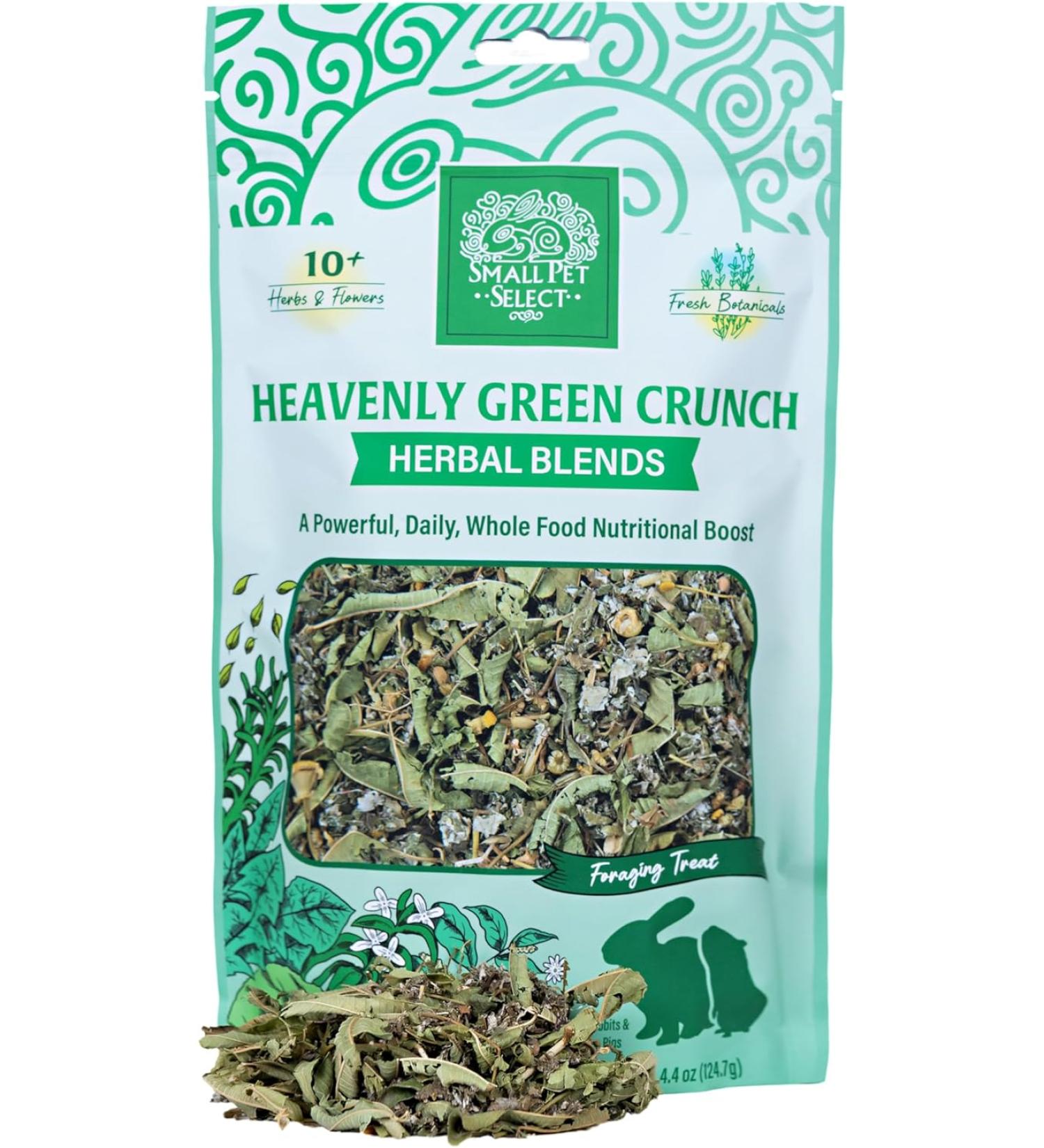 Heavenly Green Crunch Herbal Blend for Rabbits & Guinea Pigs - 4.4oz | Small Pet Select - Buy Online on SooperMarket.com
