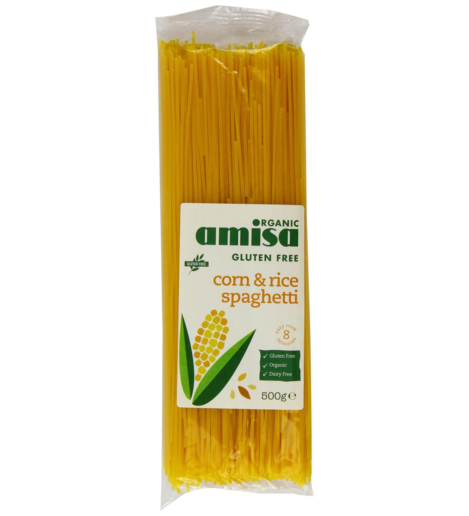 Amisa Organic Gluten Free Spaghetti Corn and Rice 500g - Buy Online Now - Buy Online on SooperMarket.com