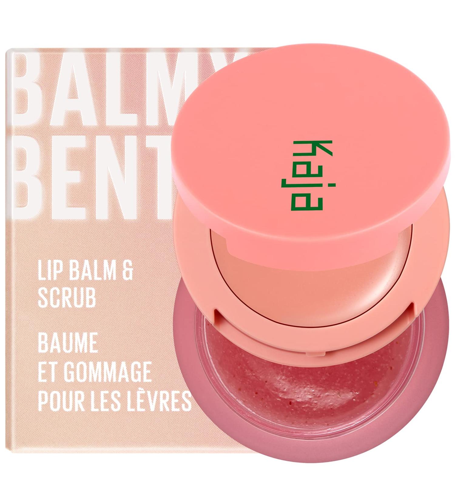 Kaja Balmy Bento Lip Balm & Scrub - Coral Finish | Moisturizing & Exfoliating Lip Care | Strawberry Rose | 0.4 Oz - Buy Online on SooperMarket.com