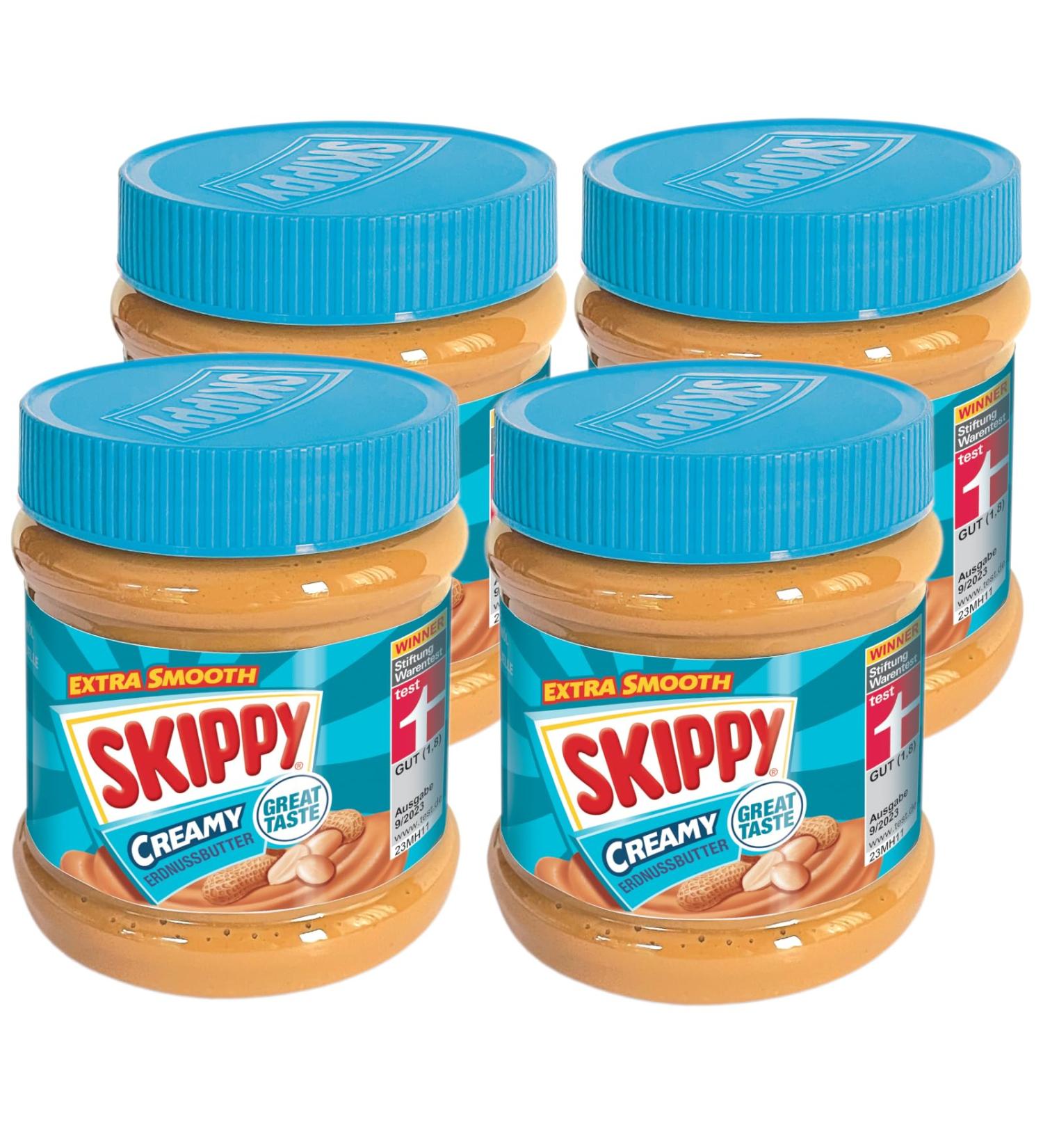 Skippy Creamy Peanut Butter 340g - 91% Peanuts No Palm Oil Extra Smooth Delicious Taste - International Shipping Available - Buy Online on SooperMarket.com