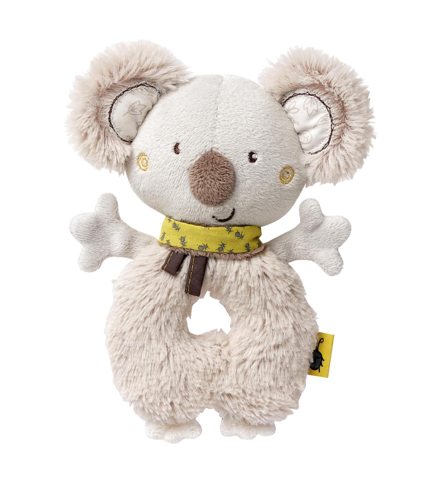 Fehn Baby Ring Greifling Koala | Rattle Plush Toy for Babies & Toddlers | Motor Skills Learning | Sleep Aid & Cuddly Toy | 0+ Months - Buy Online on SooperMarket.com
