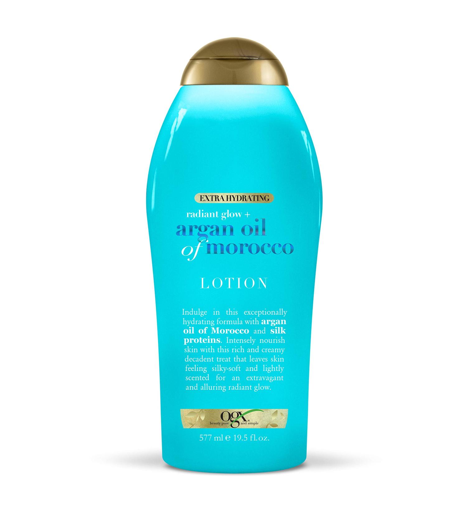 OGX Argan Oil of Morocco Extra Hydrating Body Lotion - 19.5 fl oz - Nourishing Cream for Soft Skin - Paraben & Sulfate-Free - Buy Online on SooperMarket.com