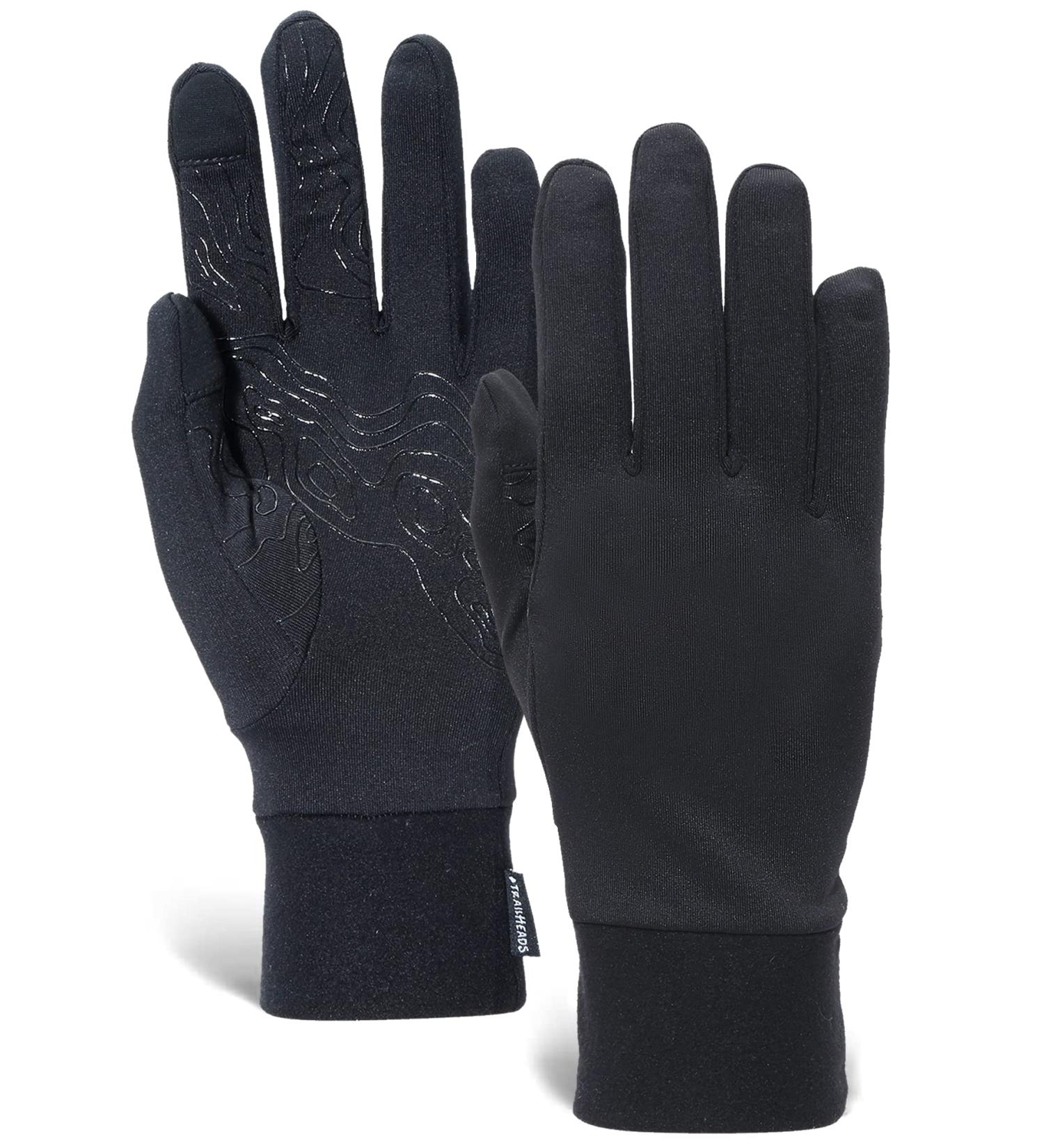 TrailHeads Women's Running Gloves | Lightweight Touchscreen Gloves - Black, Medium - Buy Online on SooperMarket.com