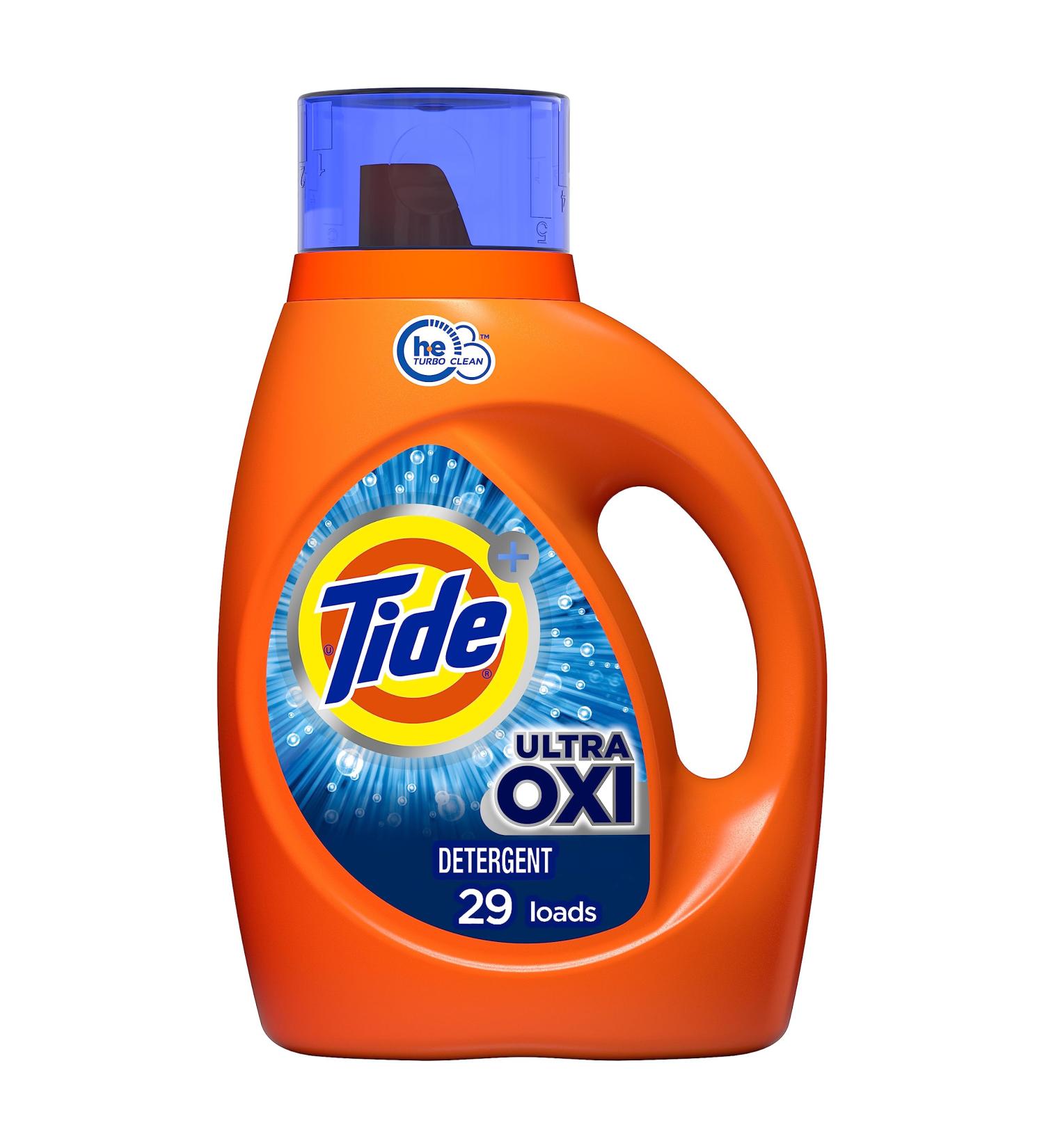 Buy Tide Ultra Oxi Liquid Laundry Detergent - 29 Loads 46 fl oz HE Compatible | Fast International Shipping - Buy Online on SooperMarket.com