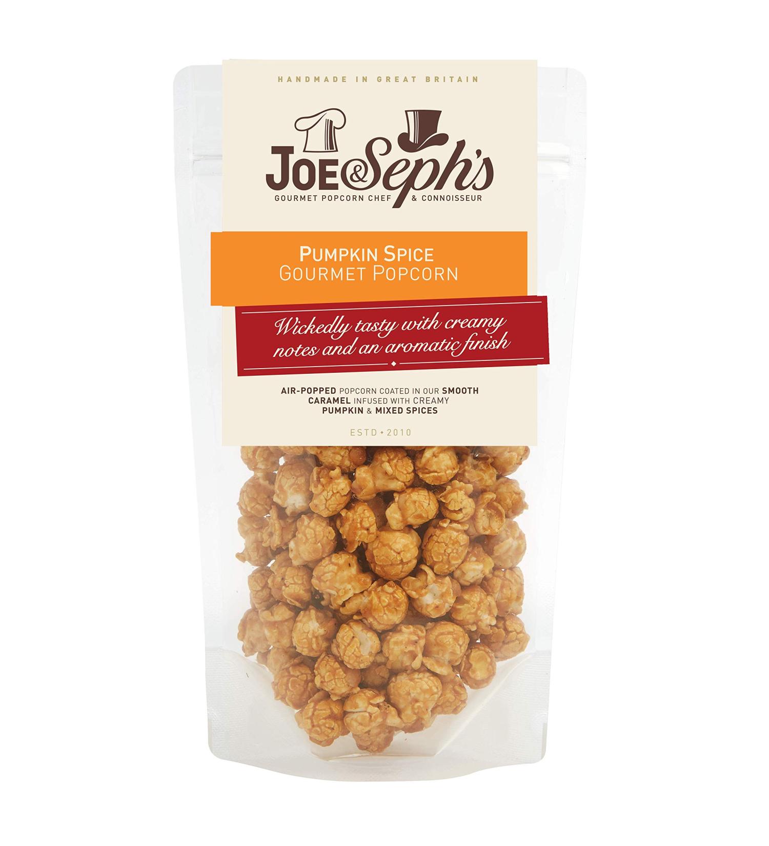 Joe & Seph's Pumpkin Spice Popcorn 80g - 1 Star Great Taste Award Winning Gourmet Snack for Autumn Parties and Movie Nights - Buy Online on SooperMarket.com