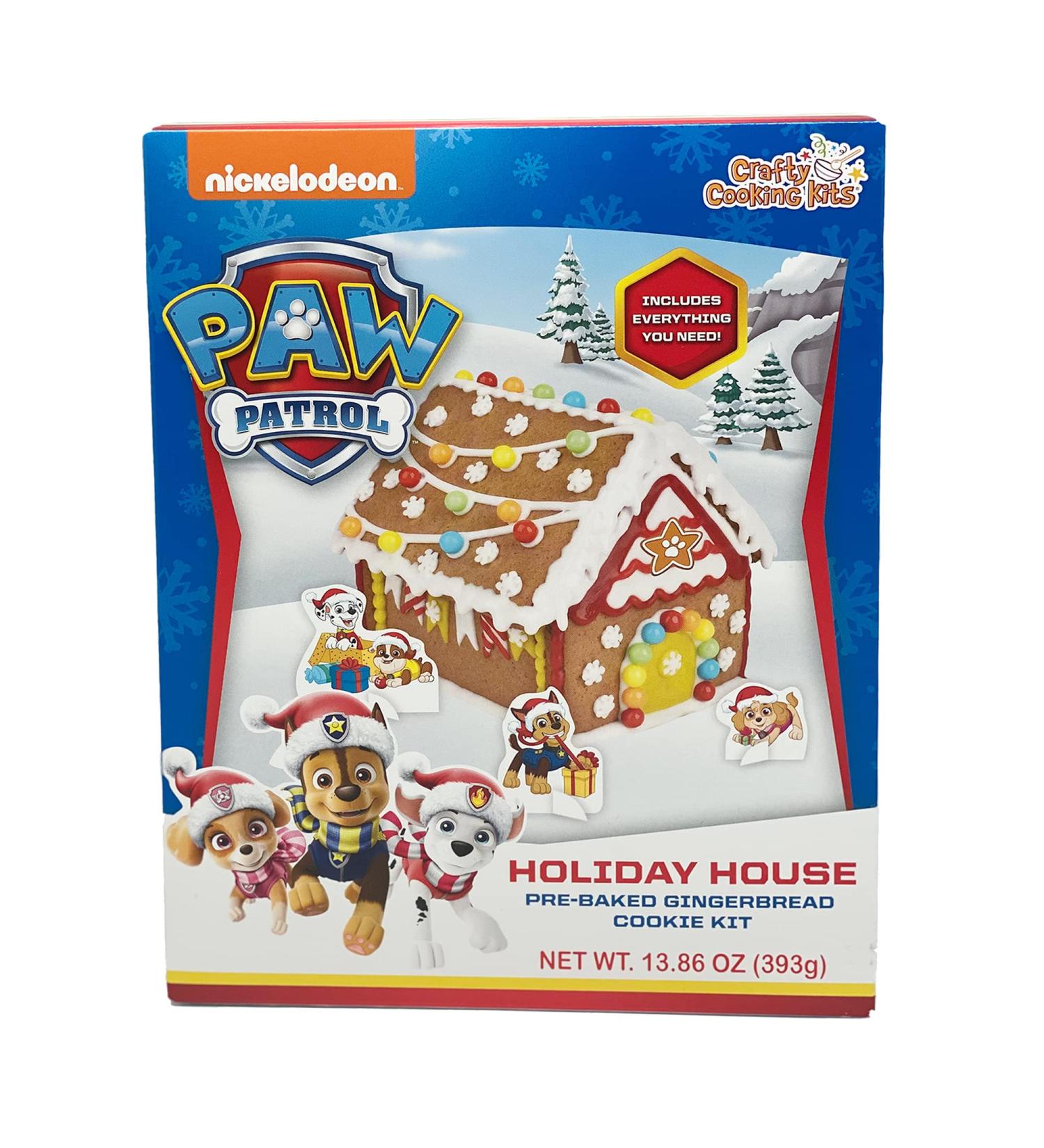 Paw Patrol Holiday Pup House Crafty Cooking Kit - 13.86oz - Includes Cookies, Icing, and Candy Beads - Fun Holiday Baking for Kids - Buy Online on SooperMarket.com