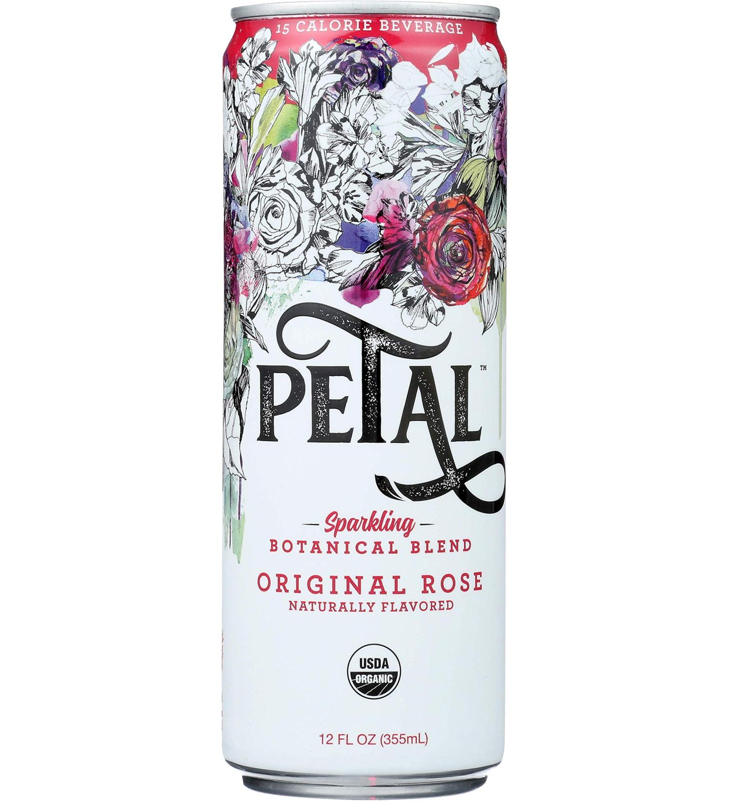 Petal Sparkling Water Original Rose 12oz Can - Pack of 12 | Refreshing Rose-Flavored Drink - Buy Online on SooperMarket.com