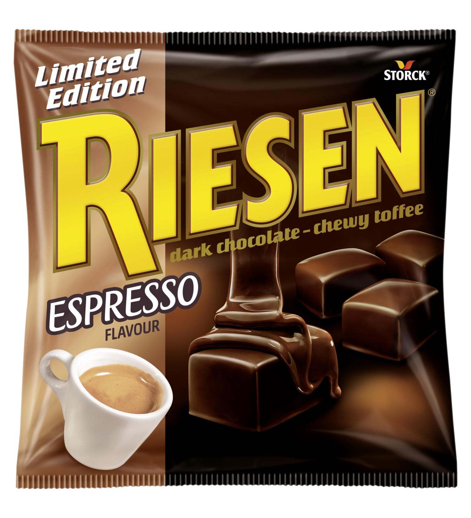 Riesen NEW Dark Chocolate Covered Toffee Espresso Flavour 135 g (Pack of 15) - Buy Online on SooperMarket.com