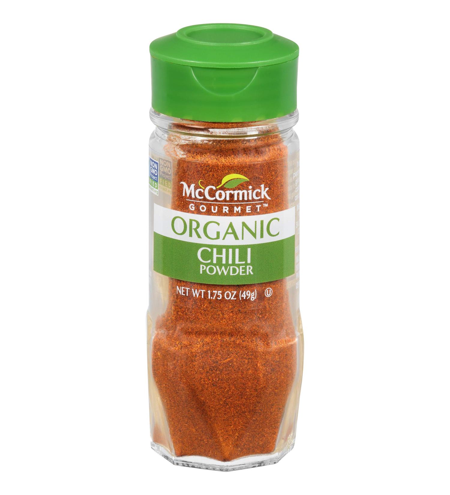 McCormick Gourmet Organic Chili Powder 1.75 oz - Premium Quality Spice Blend - Buy Online on SooperMarket.com