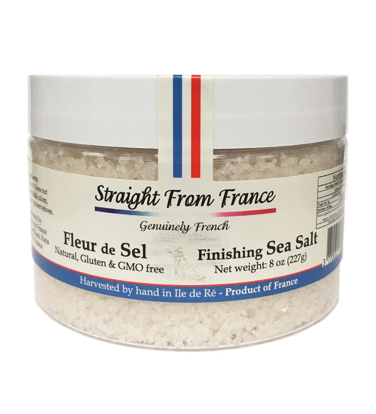French Fleur De Sel Finishing Sea Salt - 8 oz | Imported from France | Pack of 1 - Buy Online on SooperMarket.com