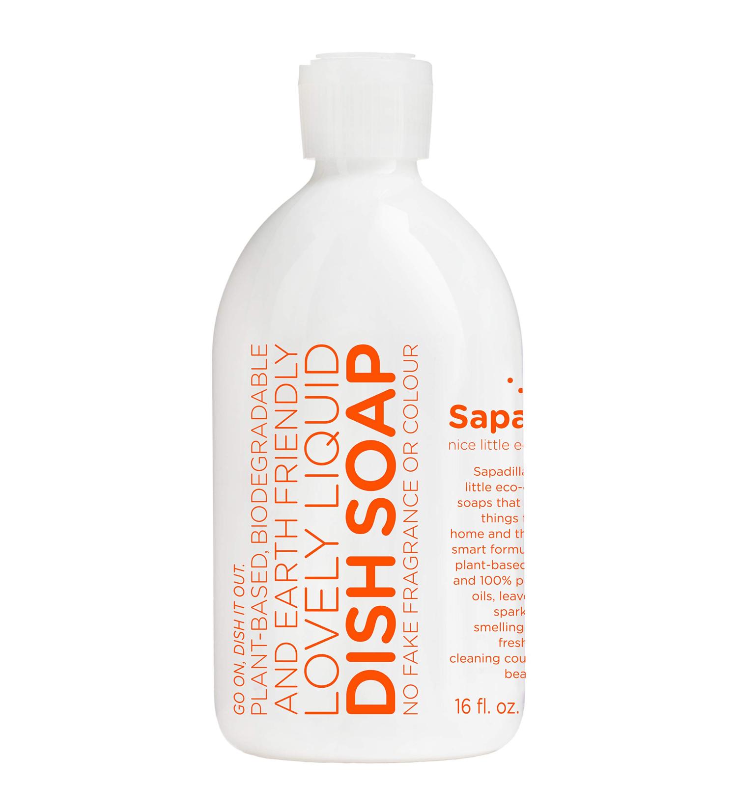 Buy Sapadilla Grapefruit + Bergamot Biodegradable Dish Soap - 16oz | Eco-Friendly Cleaning - Buy Online on SooperMarket.com