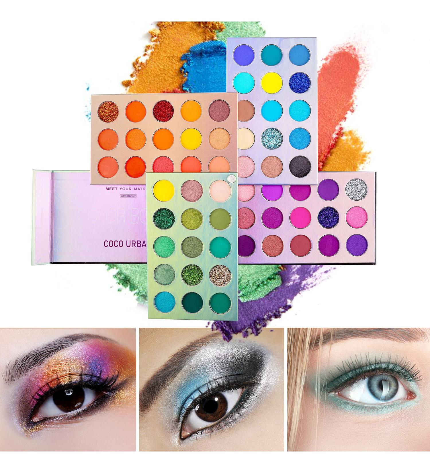 CCbeauty 60-Color Eyeshadow Palette | High Pigmented Glitter Matte Shimmer | Long Lasting & Waterproof | Valentine's Day Gift - Buy Online on SooperMarket.com