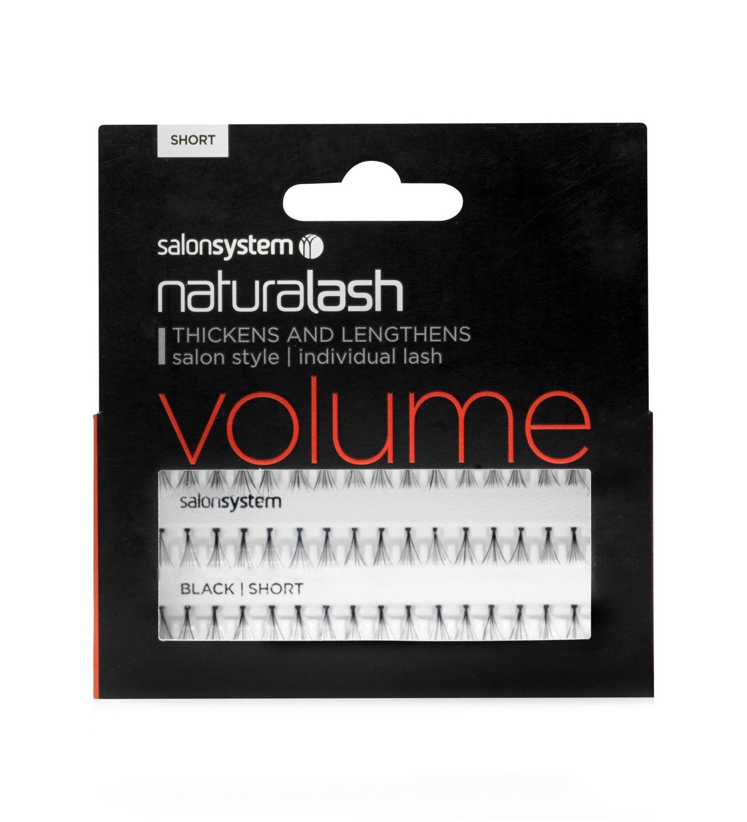 SALON SYSTEM INDIVIDUAL LASHES FLARE BLACK SHORT