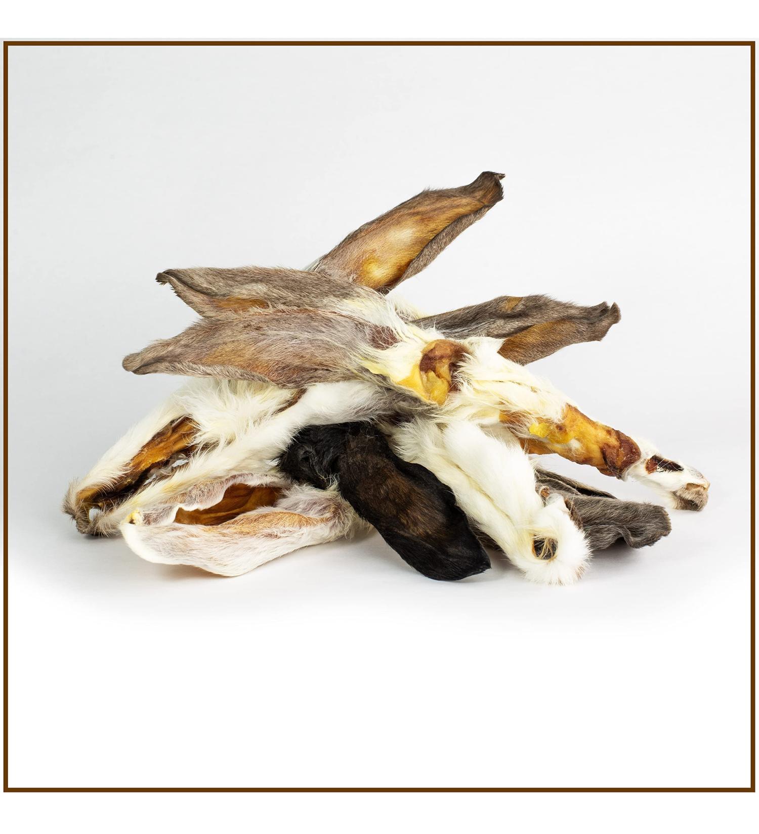 Premium Rabbit Ears Chew Snack for Dogs - 1000g | 100% German Made | Odorless Bag - PrideDogs - Buy Online on SooperMarket.com