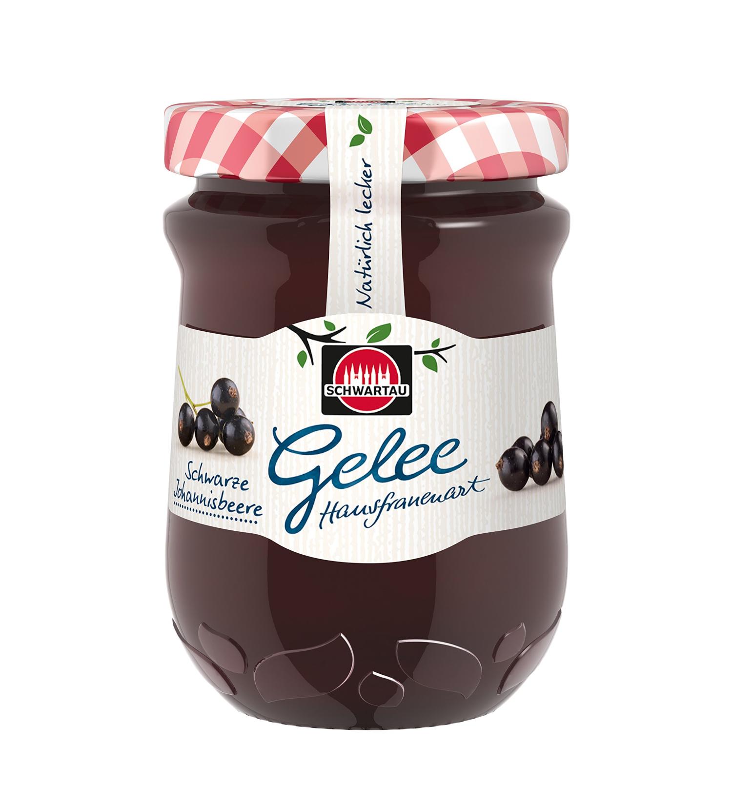 Schwartau Homemade Blackcurrant Jelly - Pack of 6 (6 x 200g) | Premium Quality International Shipping - Buy Online on SooperMarket.com