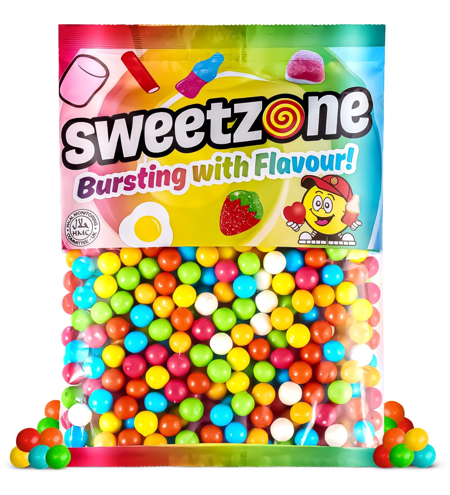 Sweetzone Bubblegum Balls Sweet Bags 1kg Halal Sweets Bubble Gum Bubble Gum Bulk Bubble Gum Chewy Sweets Bulk Sweets Retro Sweets Retro Candy Bubble Gum 1kg - Buy Online on SooperMarket.com