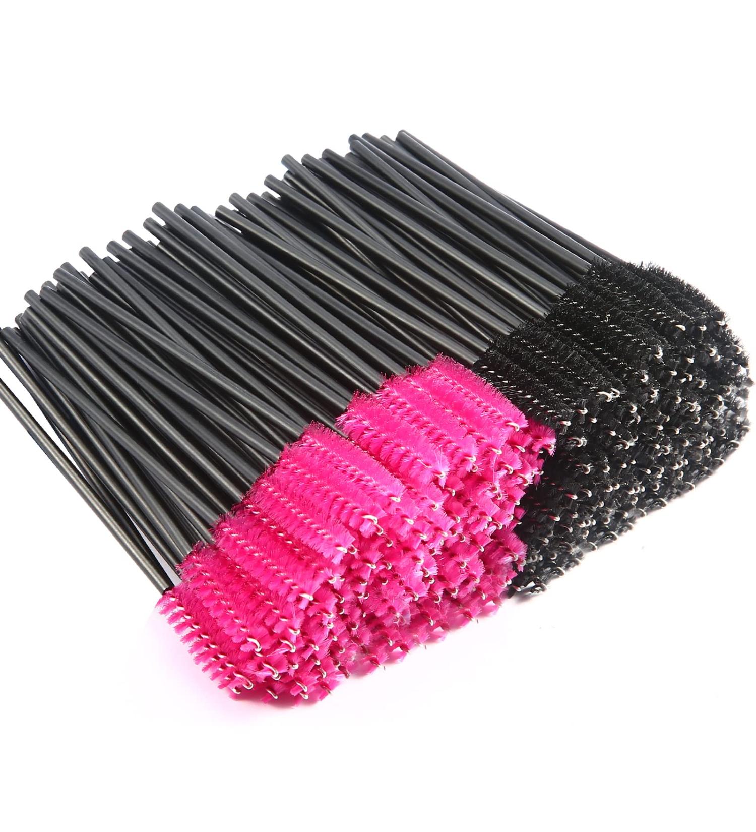 400 PCS Disposable Eyelash Mascara Brushes Makeup Applicator Kits (Black & Rose Red) - Buy Online on SooperMarket.com