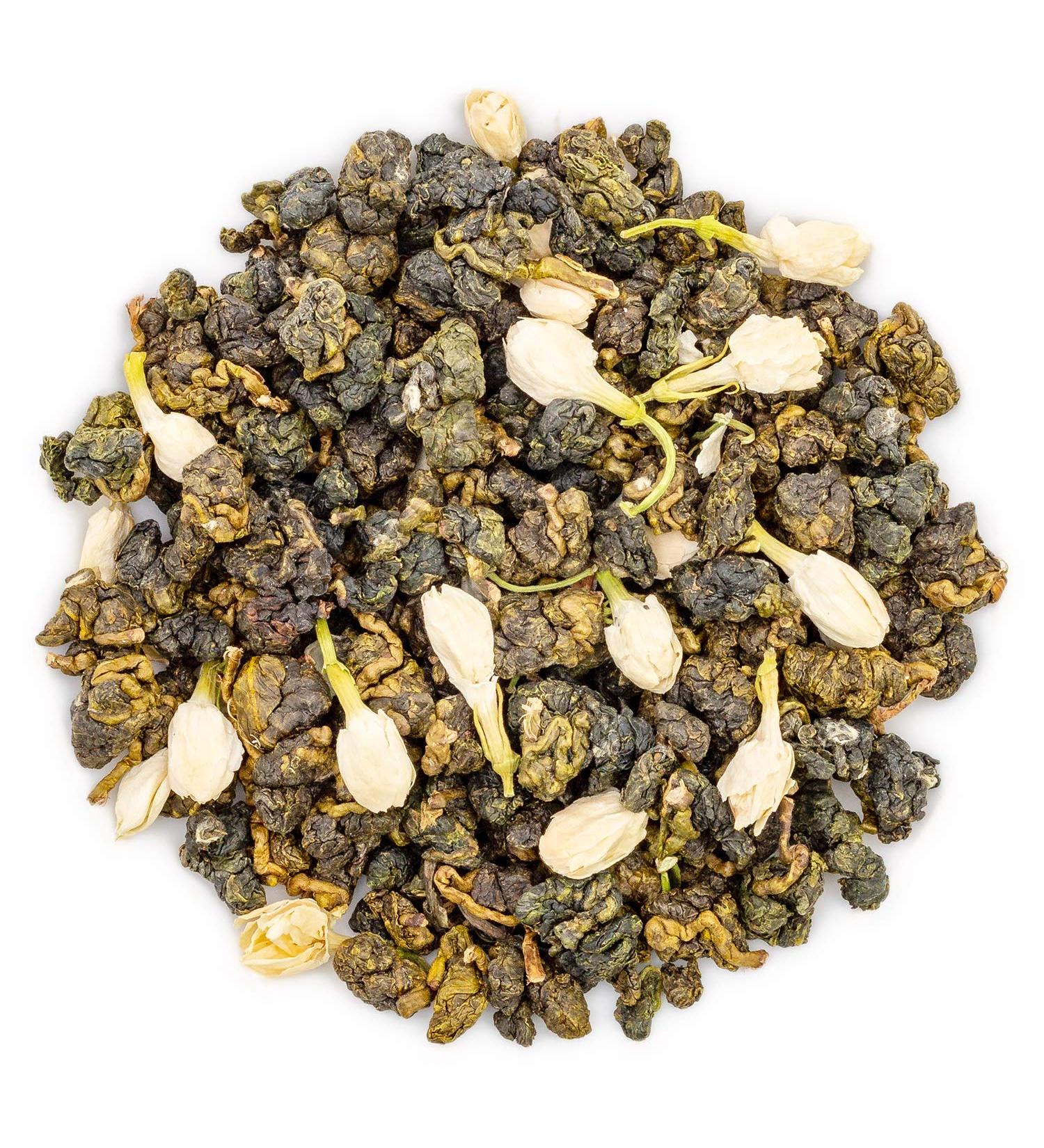 Oriarm Taiwan Jasmine Oolong Green Tea - 100g Loose Leaf - Alishan High Mountain Wulong Tea - Natural Jasmine Flavor - Buy Online on SooperMarket.com
