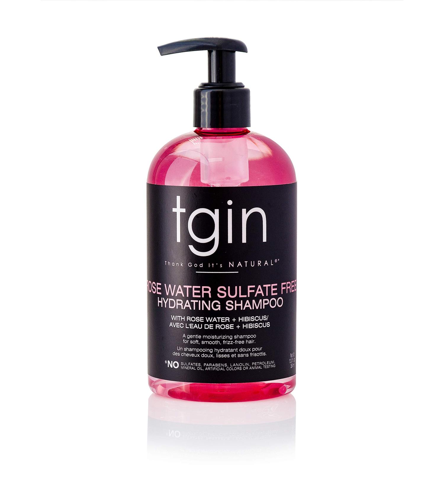 tgin Rose Water Hydrating Shampoo - Sulfate-Free for Curls, Waves & Protective Styles - Buy Online on SooperMarket.com