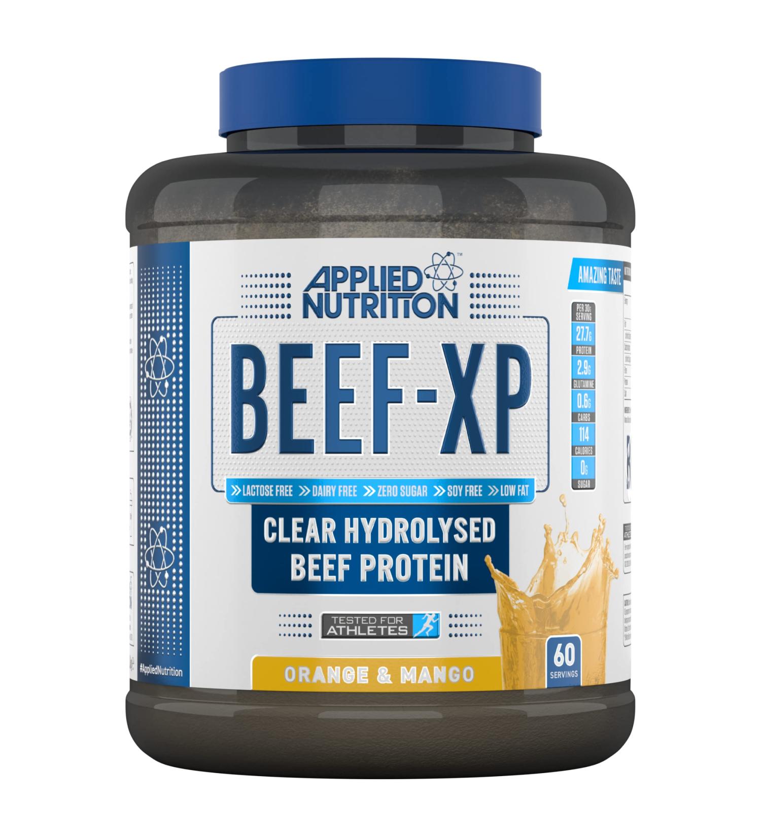 Applied Nutrition Beef XP - Hydrolysed Beef Protein Isolate Powder 1.8kg (Orange & Mango) - Buy Online on SooperMarket.com