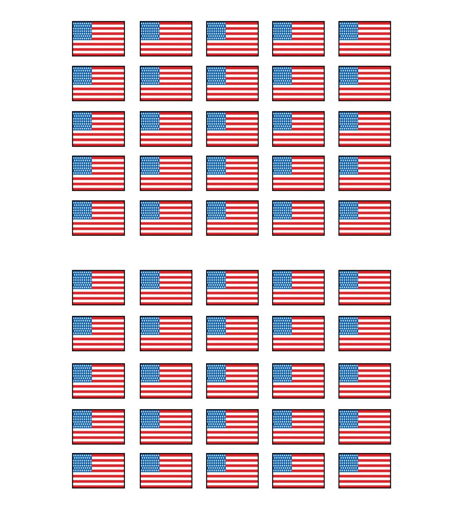 50 Edible American Flag Cupcake Toppers Mini USA Flag Cake Decorations Stars And Stripes Decorations Olympics Party Decorations World Flags 4th Of July Patriotic Independence Memorial Veterans - Buy Online on SooperMarket.com