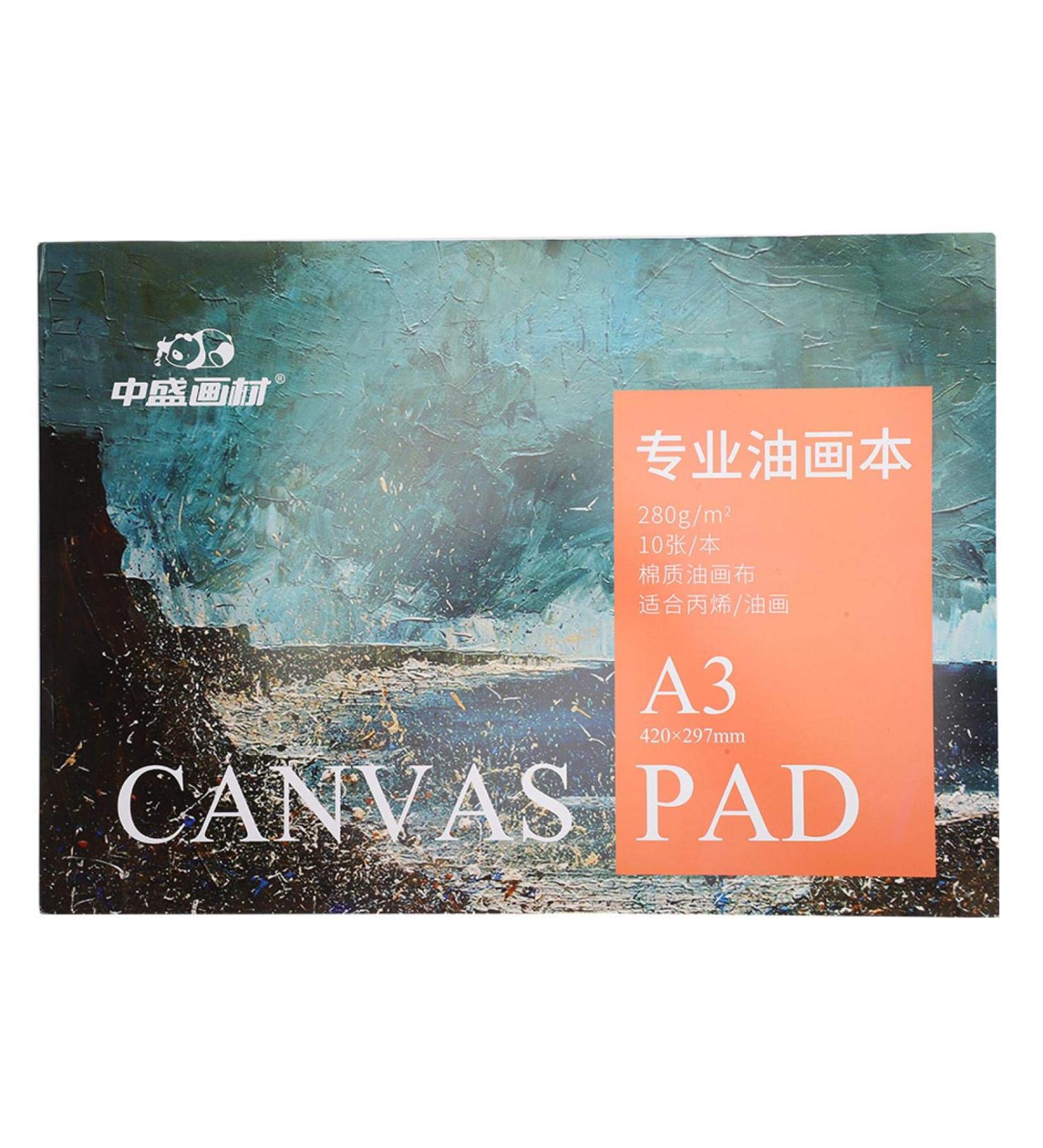 Beginner-Friendly A3 Oil Painting Paper Pad Book - Cotton Canvas Pad for Art Supplies - Buy Online on SooperMarket.com