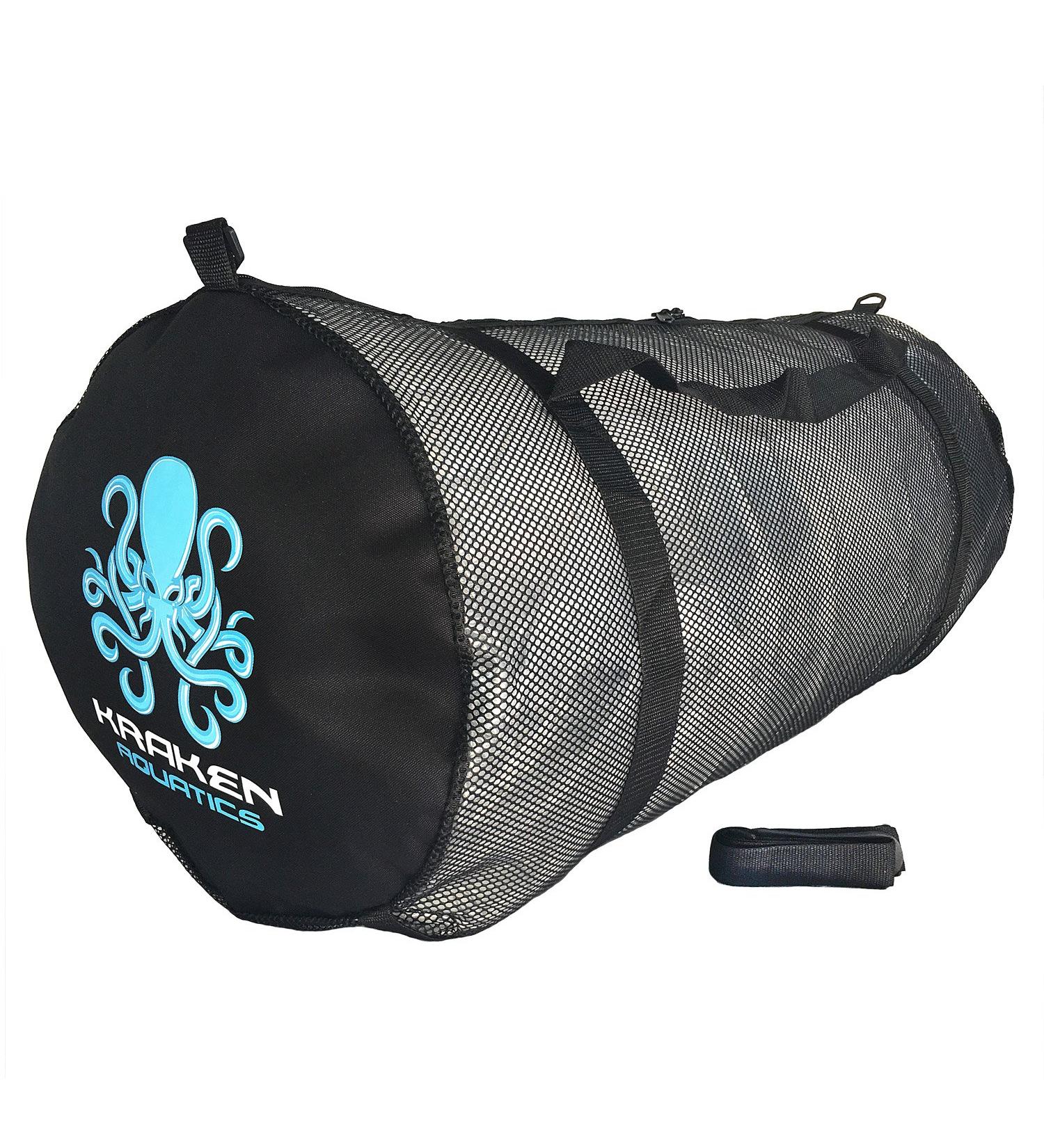 Kraken Aquatics X-Large Mesh Dive Duffle Bag | Shoulder Strap for Scuba, Snorkeling, Spearfishing, Freediving, Swimming | Beach and Sports Equipment - Buy Online on SooperMarket.com