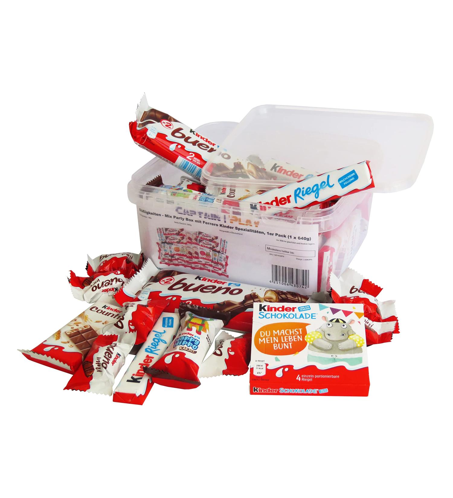 Buy Mix Party Box with Ferrero Kinder Specialties - 640g Sweet Treats | International Shipping Available - Buy Online on SooperMarket.com
