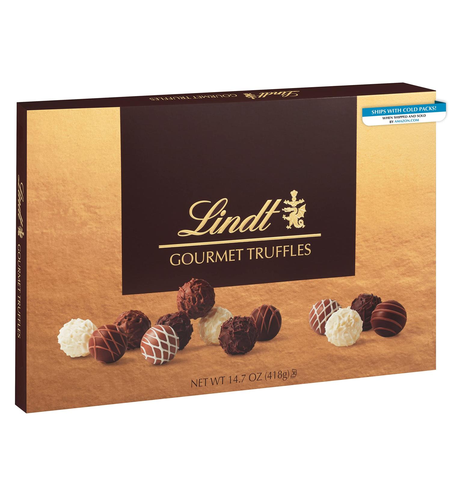 Lindt Gourmet Chocolate Truffles Gift Box - Assorted Truffles - 14.7 Ounces - Perfect for Gift Giving - Buy Online on SooperMarket.com