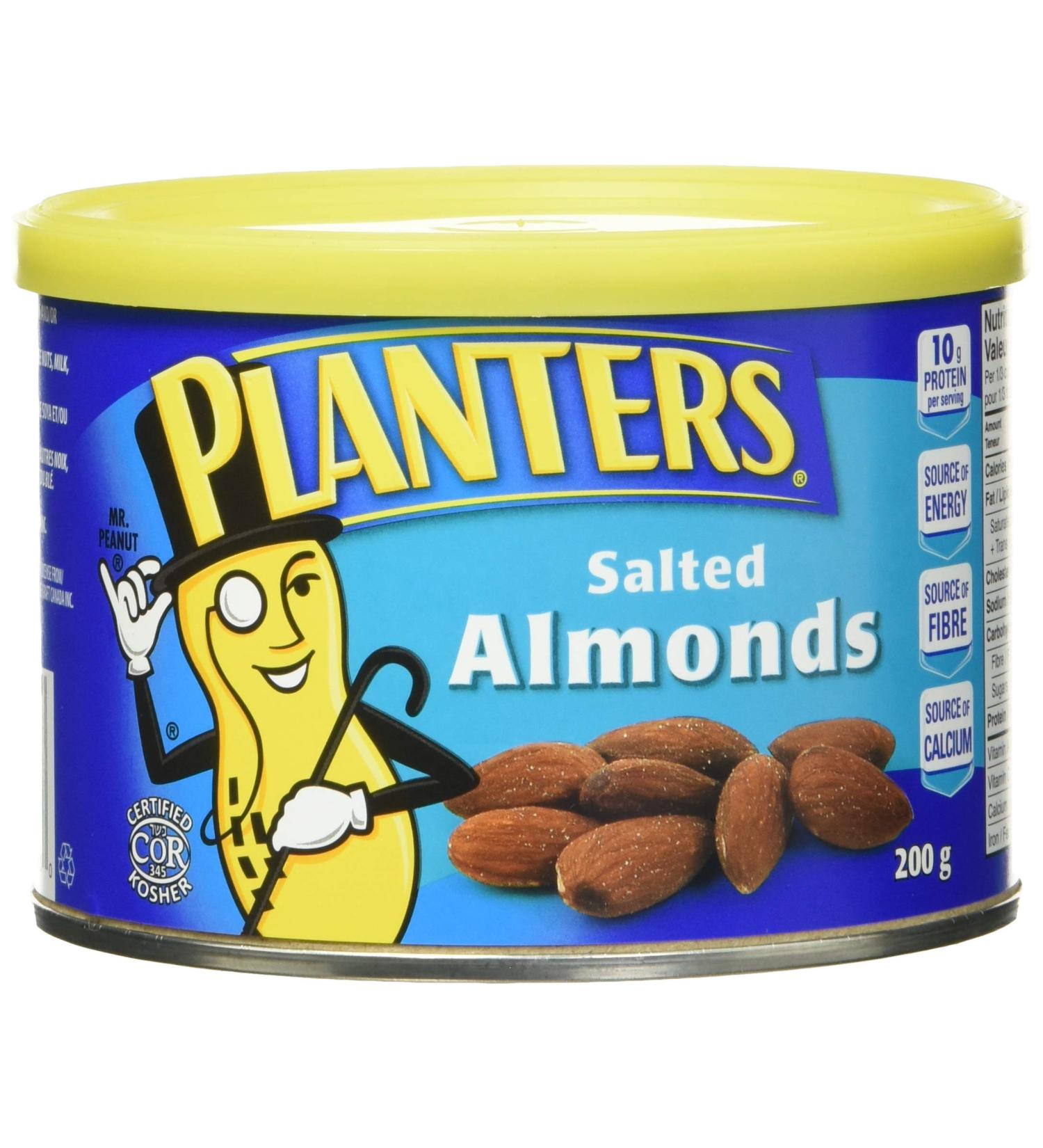 Planters Almonds Roasted Salted 200g - Buy Online on SooperMarket.com